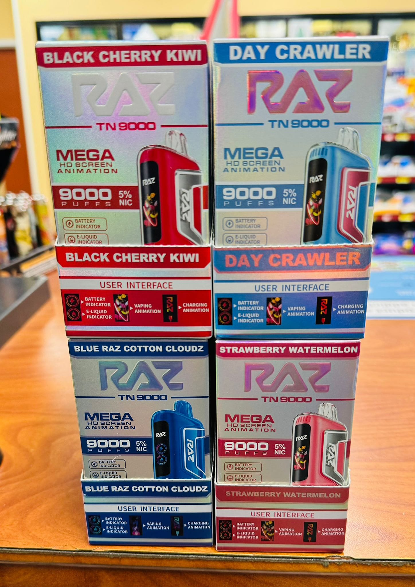 raz geek bar flavors New just arrived today We also received more Zero Nicotine Raz's in 5 flavors Flavour:Banana Ice DISPOSABLE ALTERNATIVE Geekbar Slush Flavors: Complete