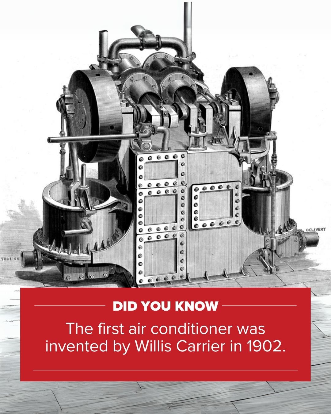 Texas - Did you know the first air conditioner was invented in 1902? ️🔥 ...