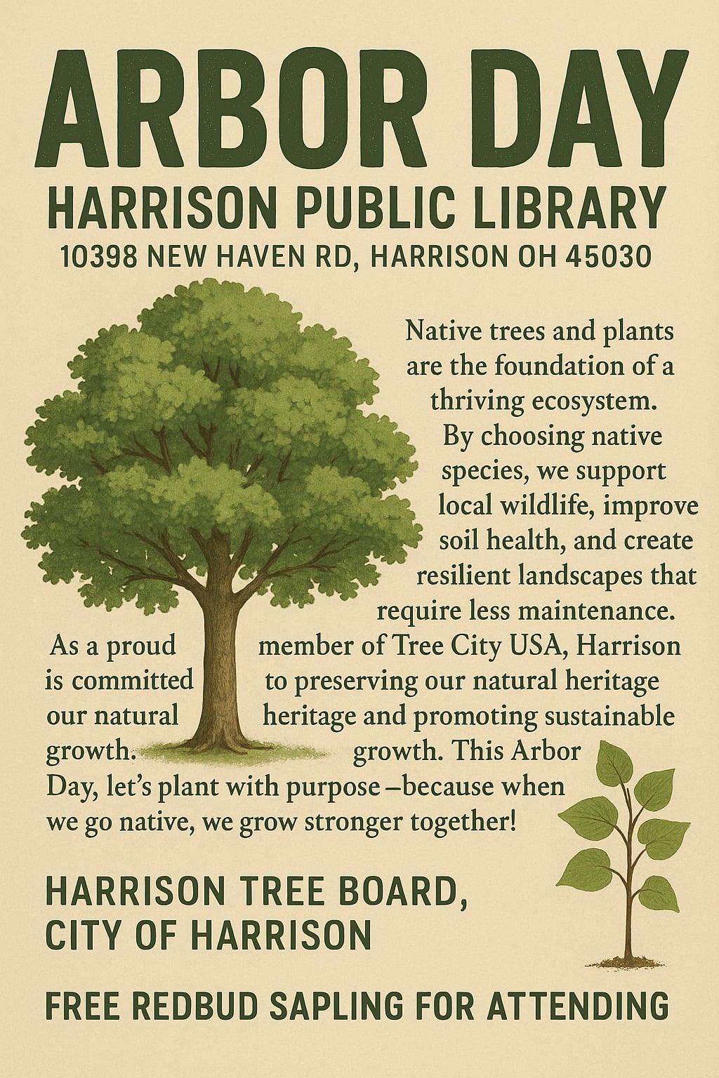The Arbor Day Event at the Harrison... - Harrison Happenings | Facebook