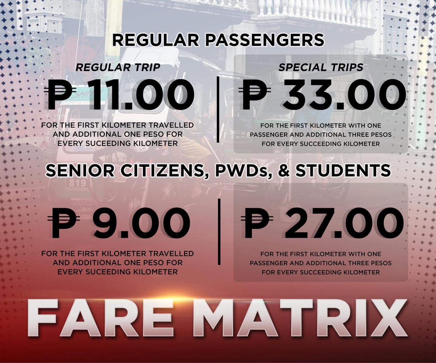 Kiko Barzaga - City of Dasmariñas Fare Matrix | Facebook