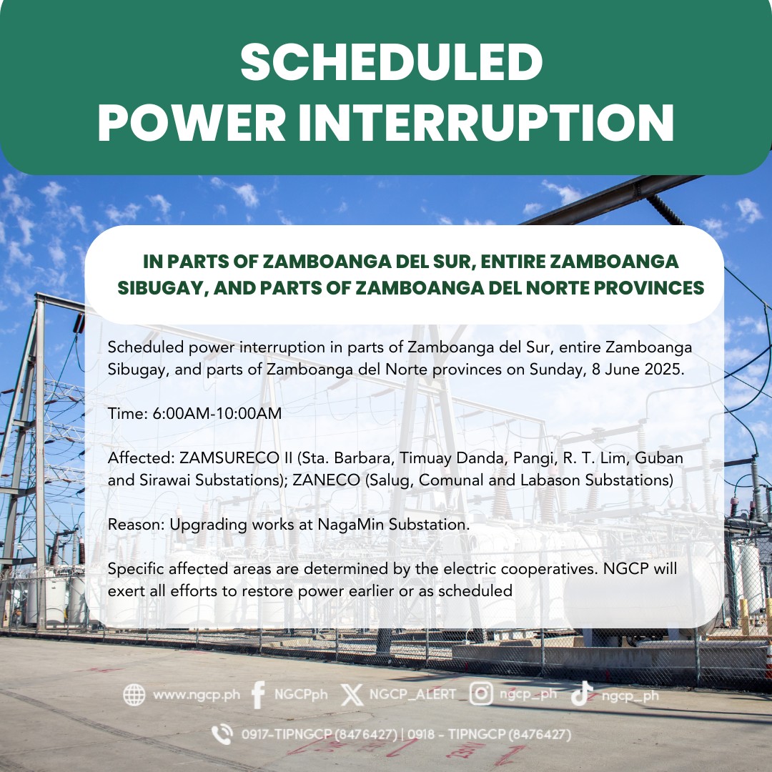 National - Scheduled power interruption in parts of Zamboanga del Sur ...