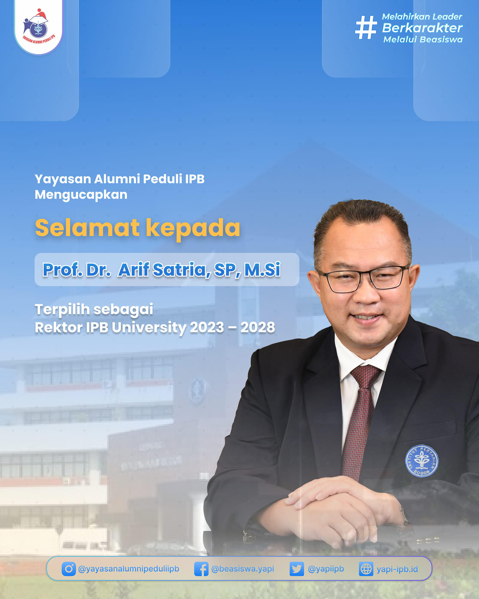 Selamat dan Sukses Yayasan... - Yayasan Alumni Peduli IPB | Facebook