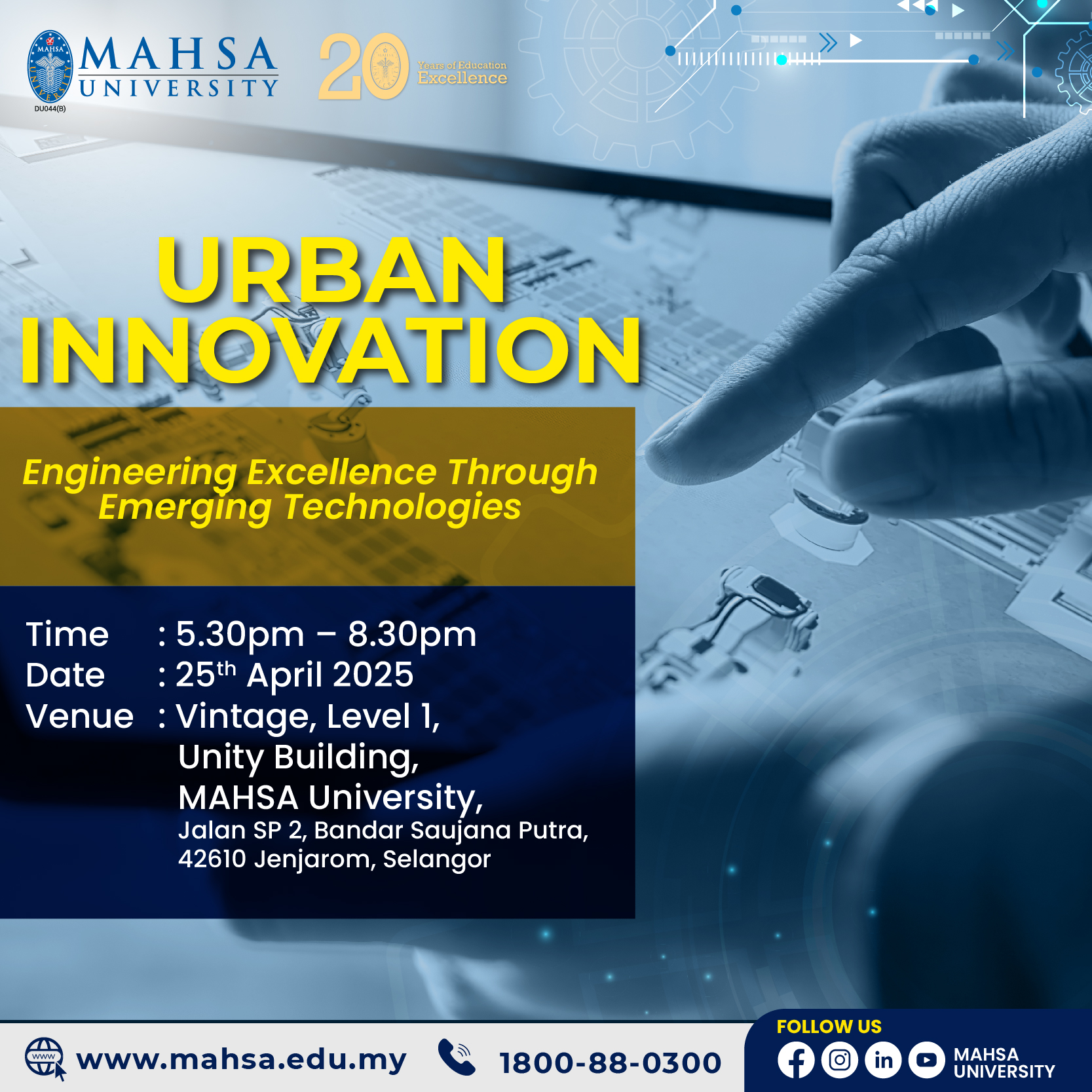 MAHSA - 🚀 Get ready to innovate the future of cities! Join us at MAHSA ...