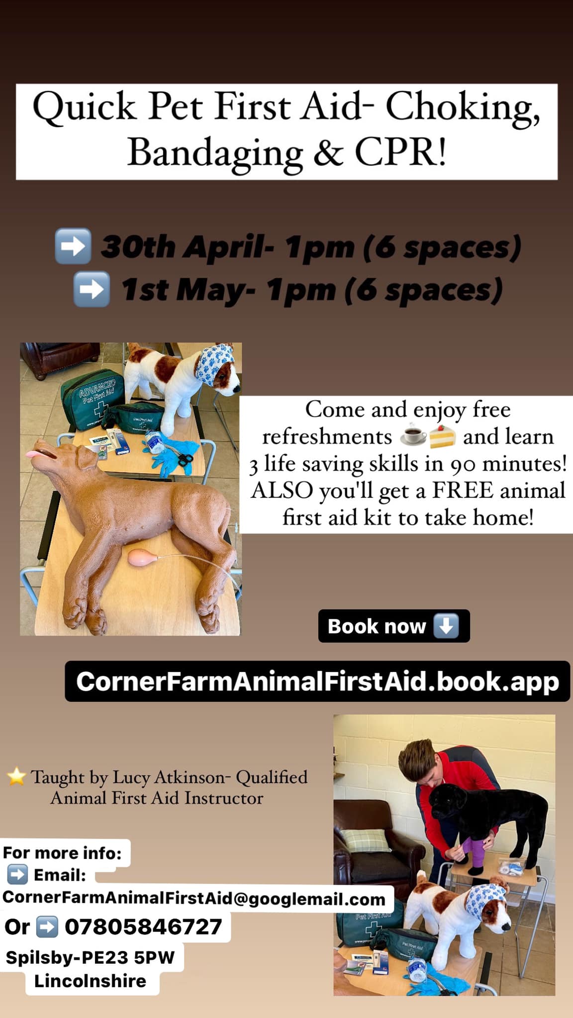 Picture of Corner Farm Animal First Aid & Care Courses - ️ Quick Pet First Aid ...