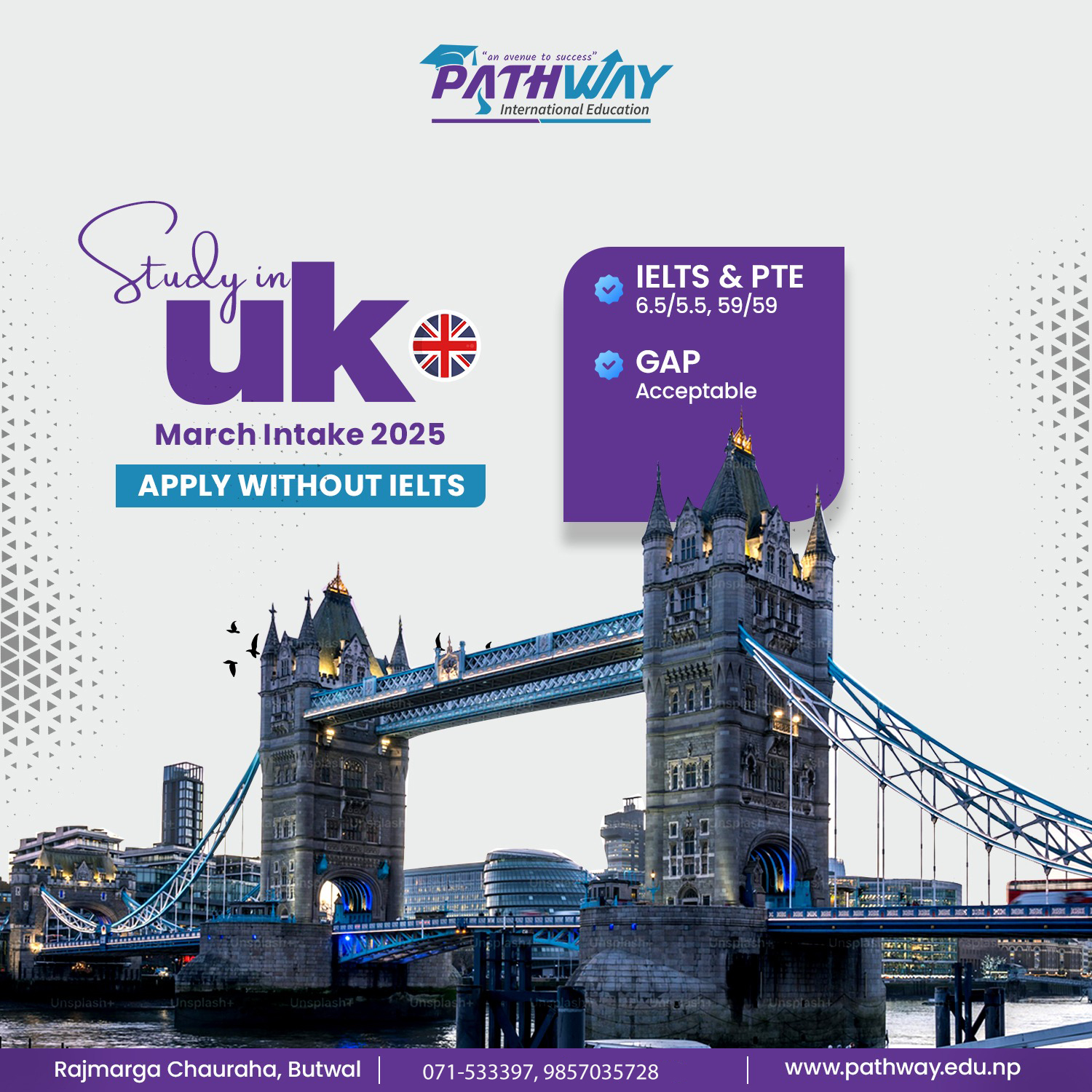 Pathway - 🌟 ️ Study in the UK with or Without IELTS/PTE! 🇬🇧 Your ...