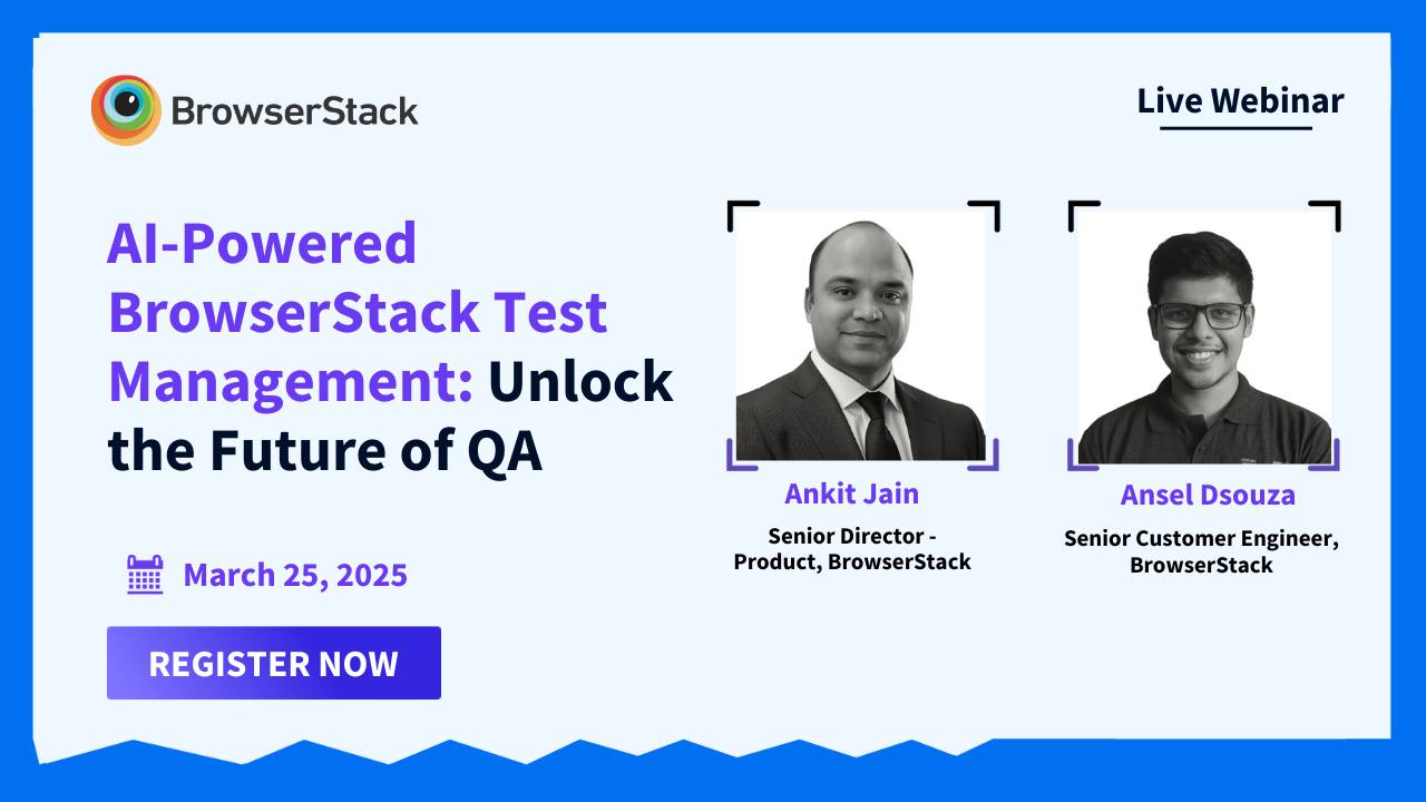 BrowserStack - 🚀 Level Up Your QA with AI-Powered Test... | Facebook