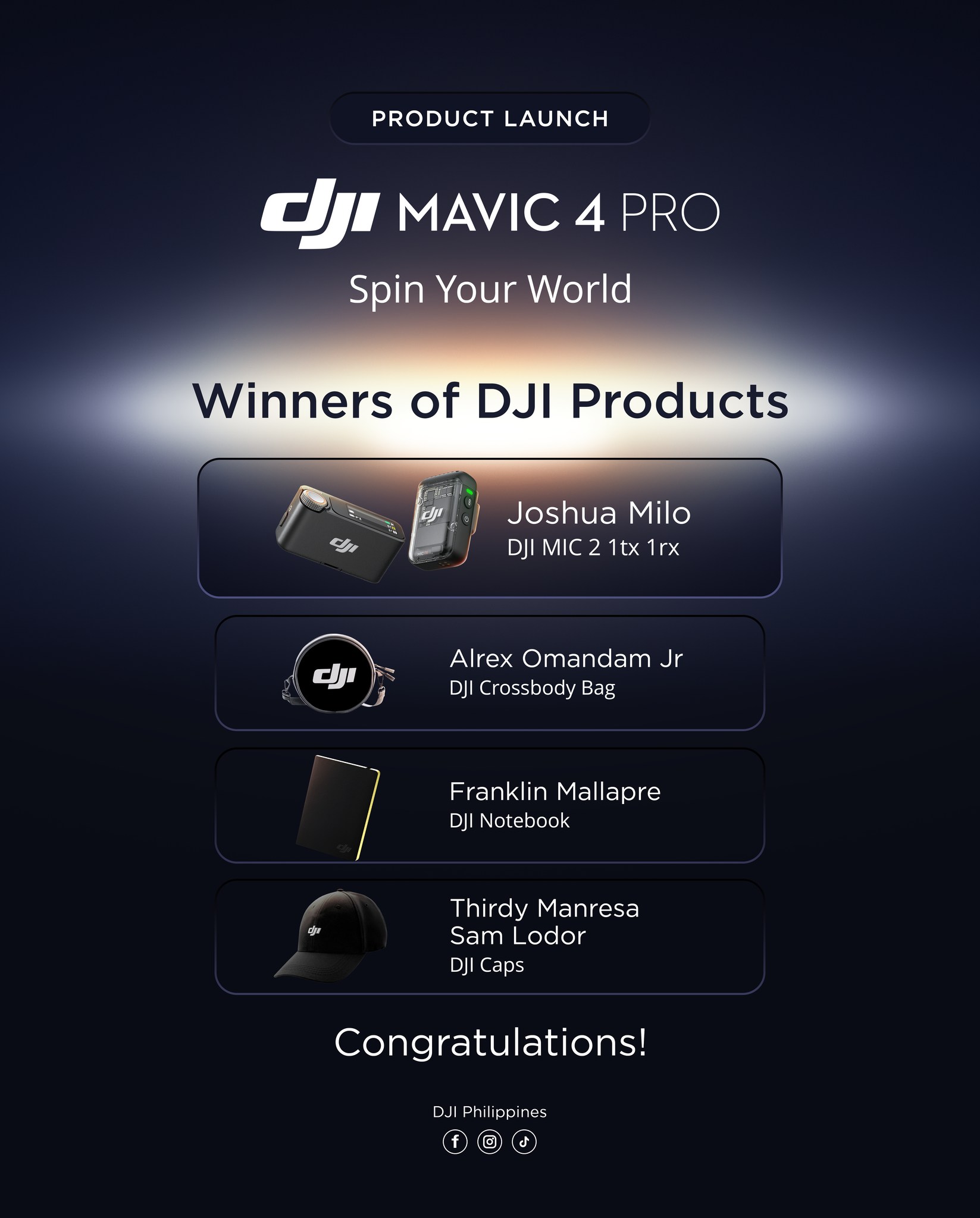 DJI - We were thrilled to celebrate the launch of the DJI Mavic 4 Pro ...