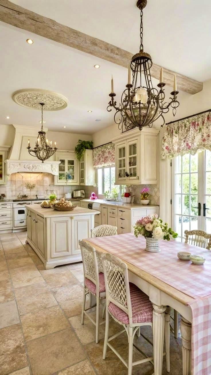 Le - Ambiance cottage chic dans cette cuisine pleine de charme. Entre ...