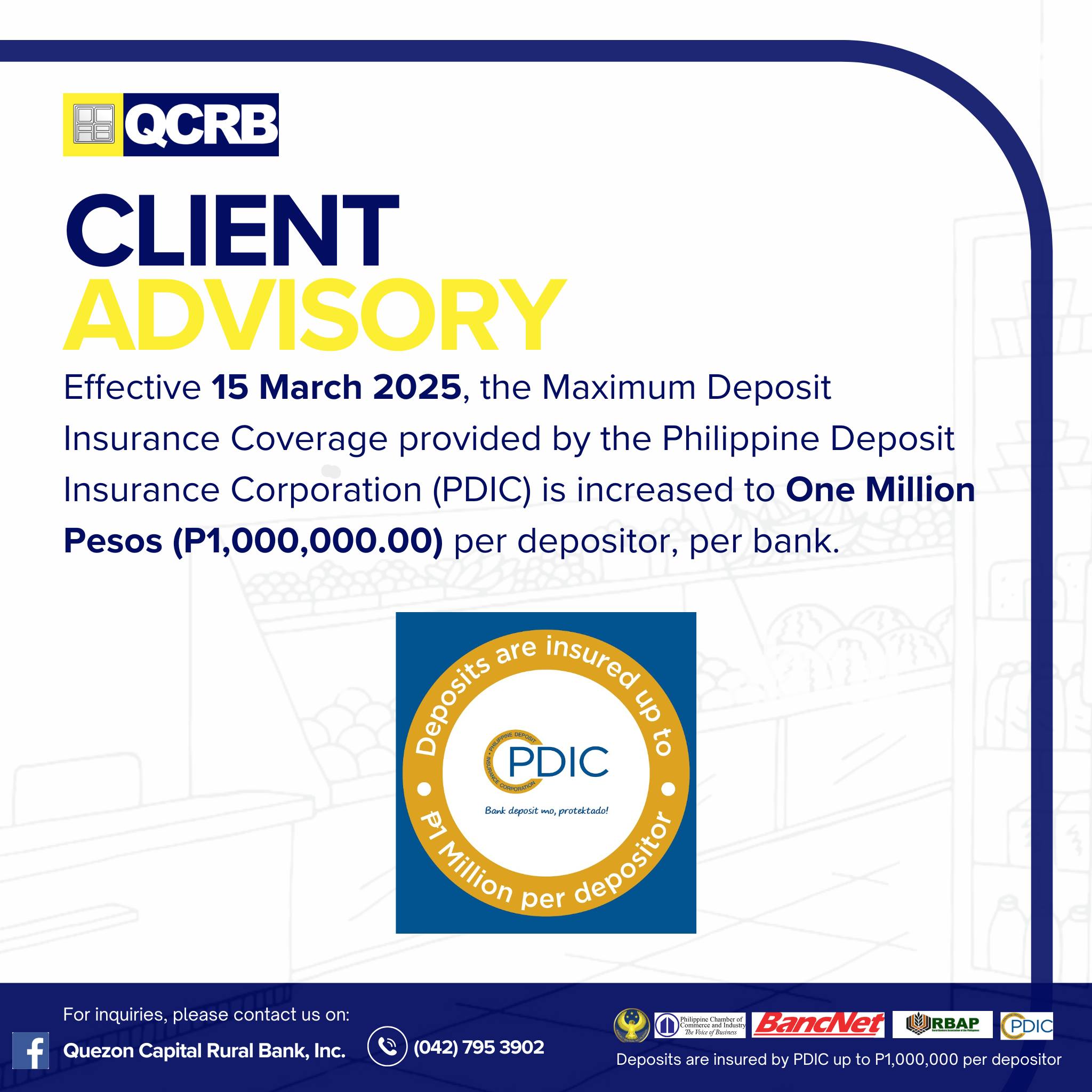 Quezon - NOTICE TO DEPOSITORS In accordance with PDIC Memorandum No ...
