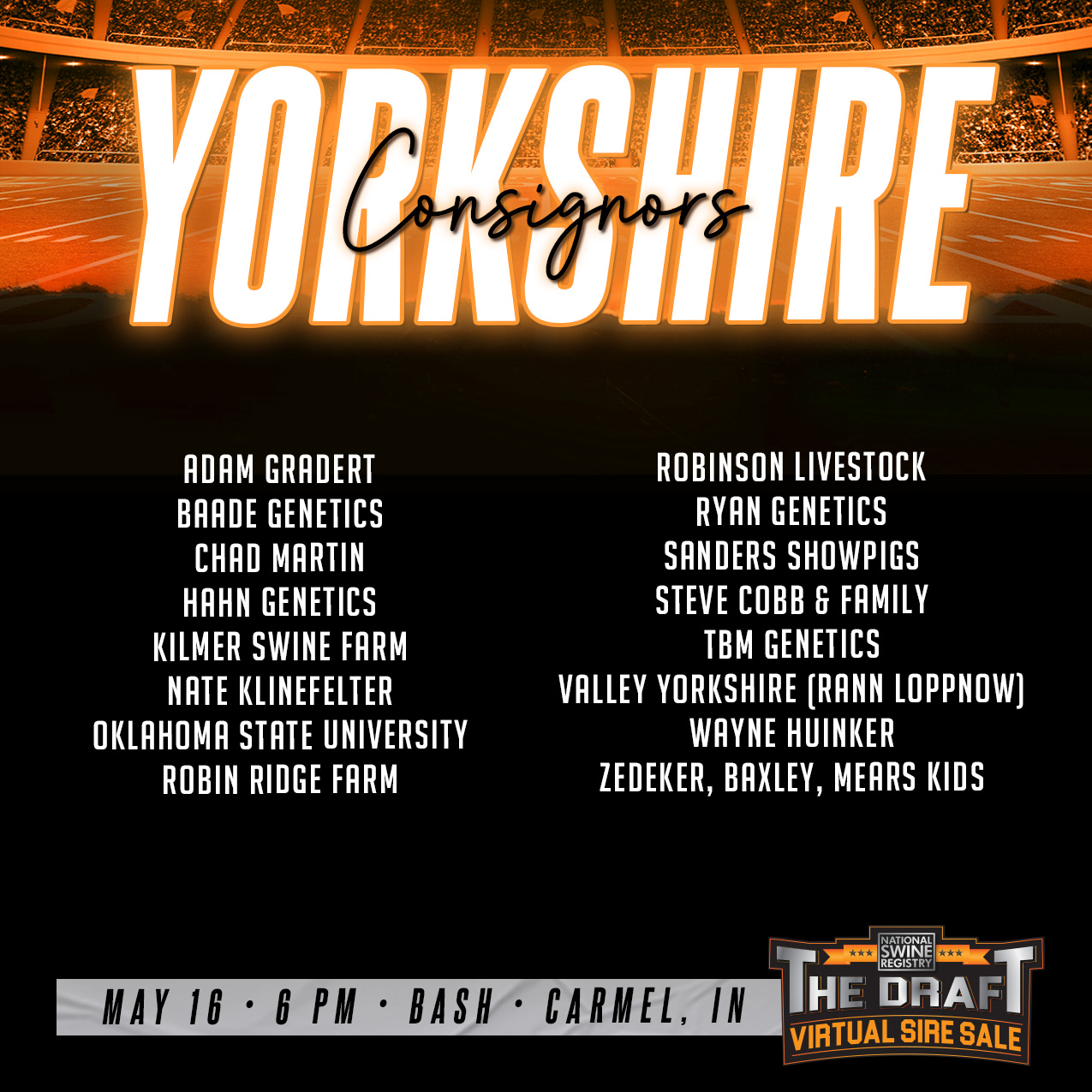 National - The wait is over! The consignor list for The Draft sale is ...