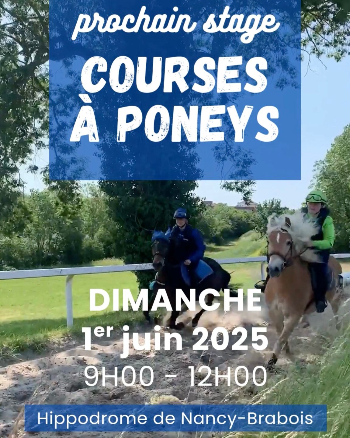 Conseil - [COURSES À PONEYS] 𝐍𝐨𝐮𝐯𝐞𝐥𝐥𝐞 𝐝𝐚𝐭𝐞 𝐝𝐞 𝐬𝐭𝐚𝐠𝐞 𝐂𝐨𝐮𝐫𝐬𝐞 𝐚̀ 𝐏𝐨𝐧𝐞𝐲𝐬 𝐚̀ ...