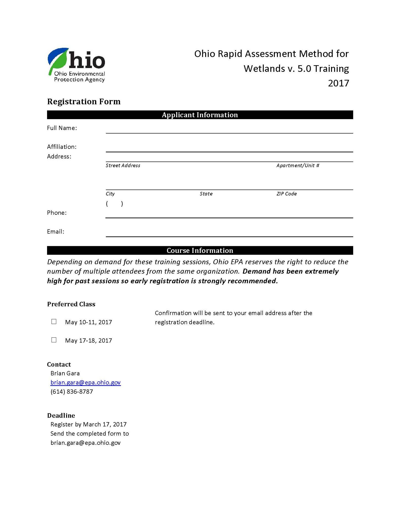 Ohio Rapid Assessment Method... - Ohio Wetlands Association | Facebook