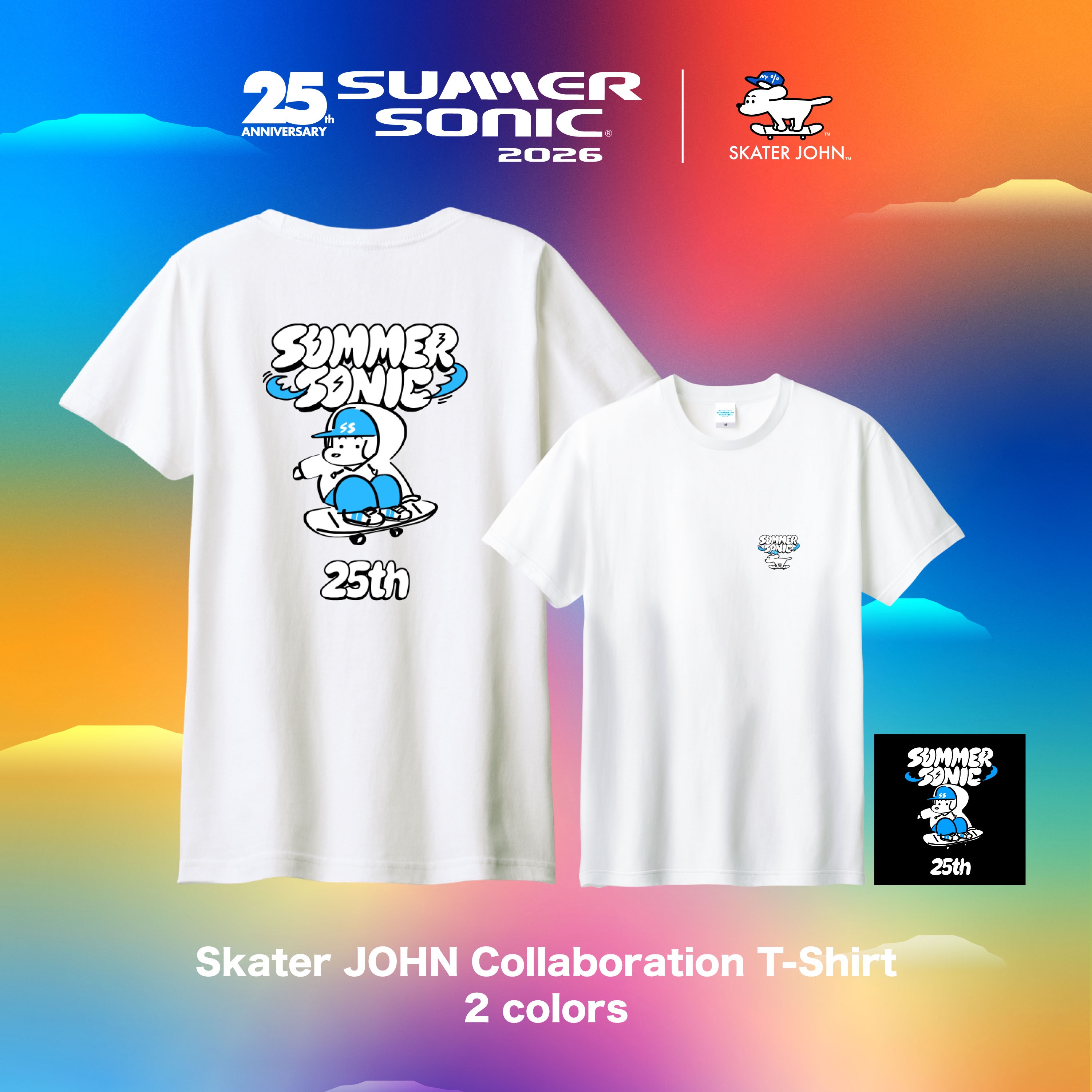 SUMMER SONIC 2026 Tシャツ　スケータージョン Skater JOHN - Skater JOHN added a new photo.