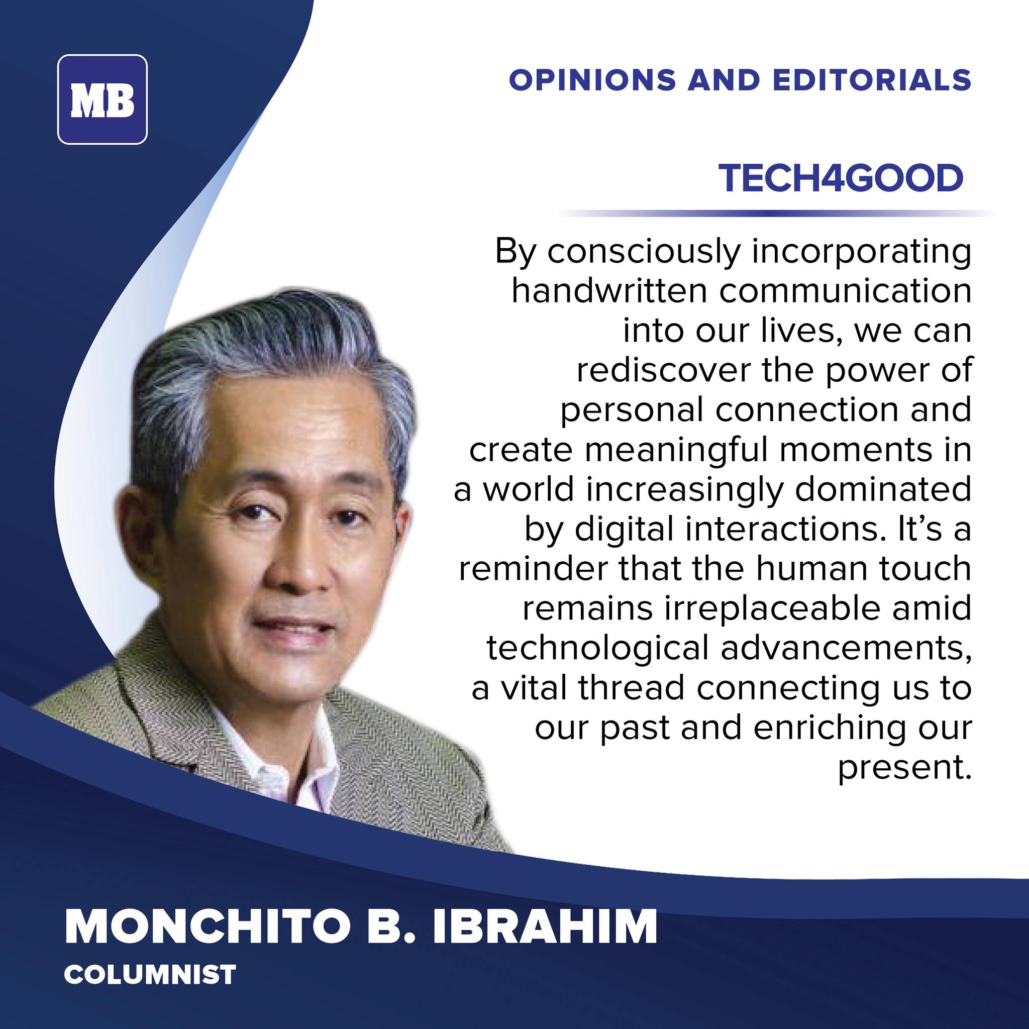MANILA BULLETIN - The age of handwritten communication... | Facebook