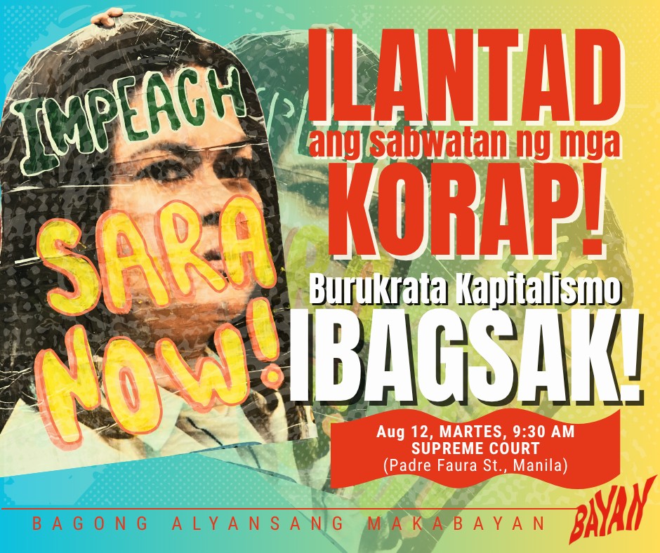 BAYAN - Ilantad ang sabwatan ng mga korap! #BurukrataKapitalismoIbagsak ...