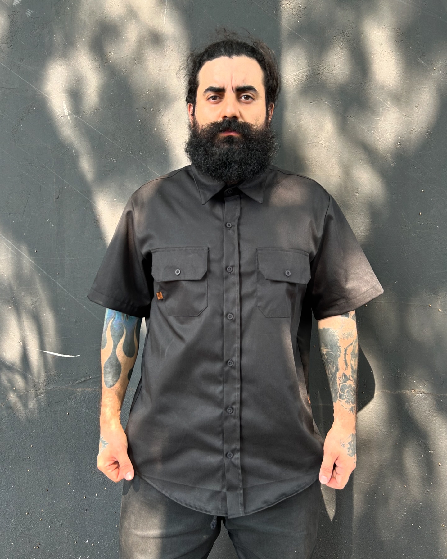 CAMISA WORKSHIRT preta sarja 100% algodão Consulte cores, medidas
