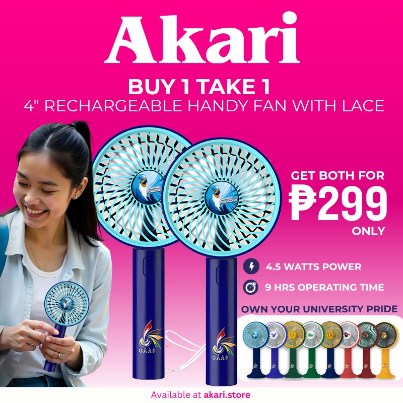 Akari - BUY 1 TAKE 1 – UAAP HANDY FAN! Stay cool and show your ...