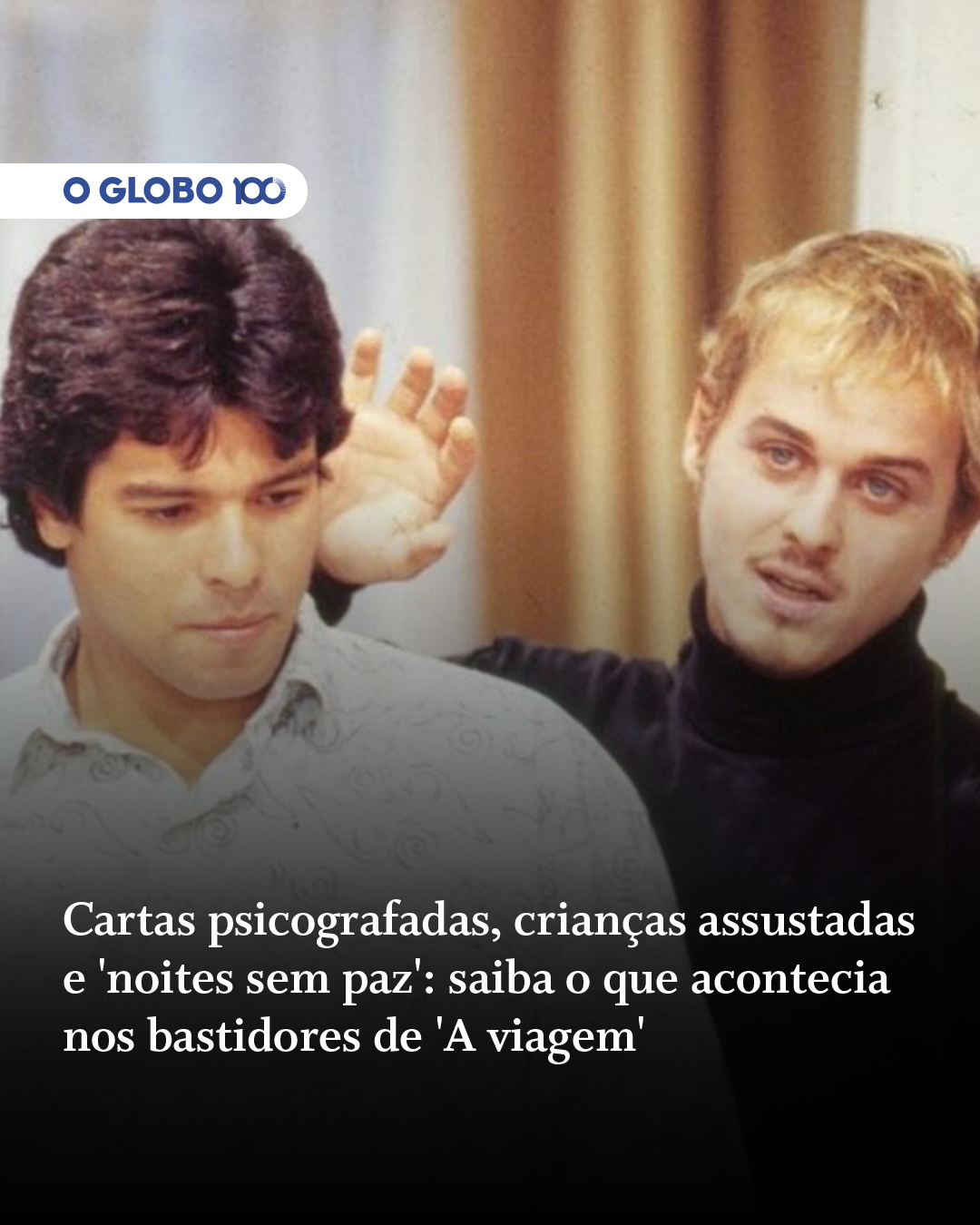 O Globo - 'ELES ORARAM E PAROU' | “A viagem” (1994), clássico de Ivani ...