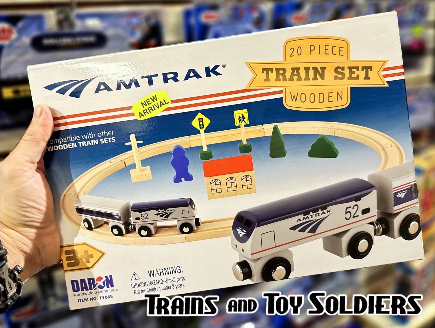 Amtrak Wooden Train ALC42 Superliner Set Compatible with Other