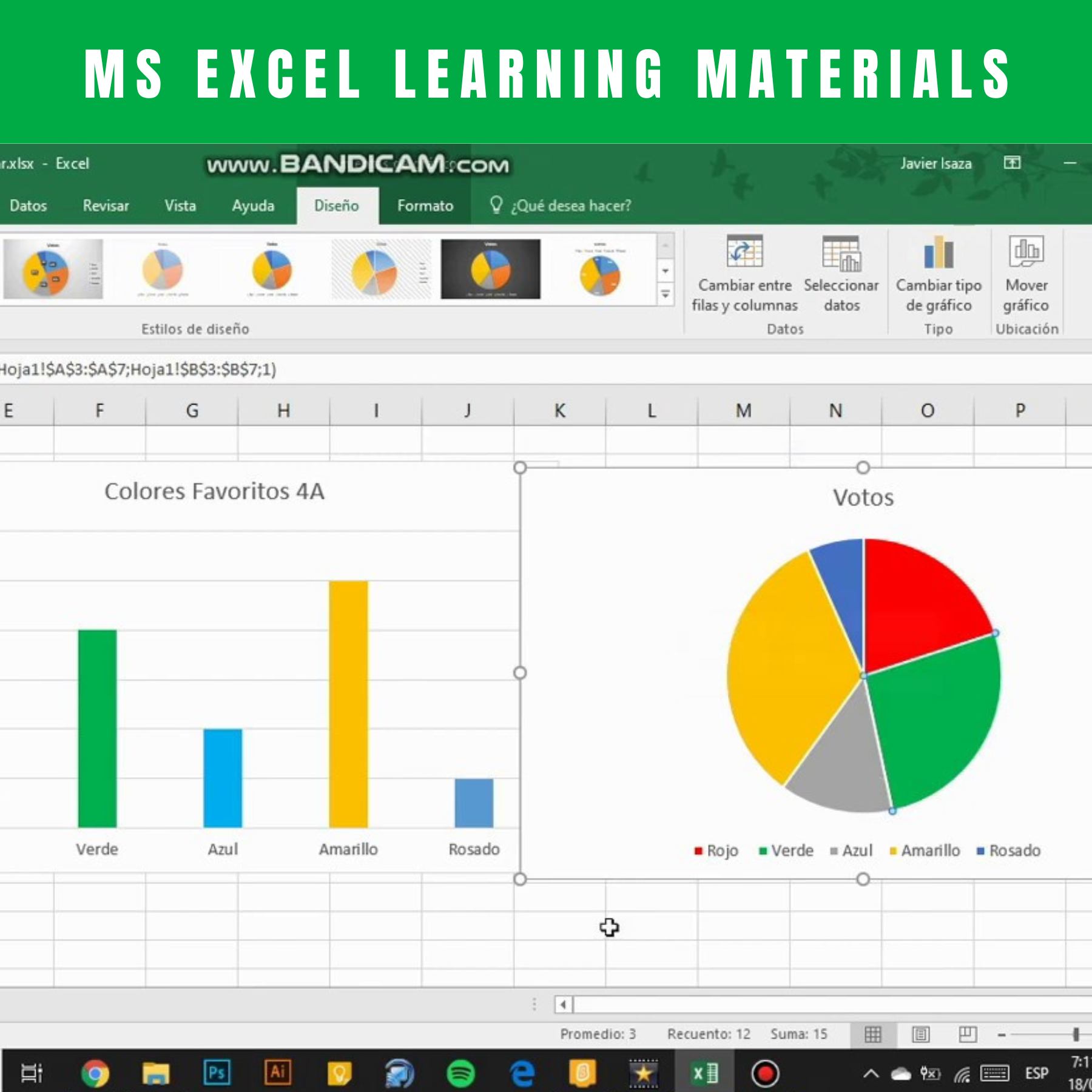 MS Excel Learning Materials
