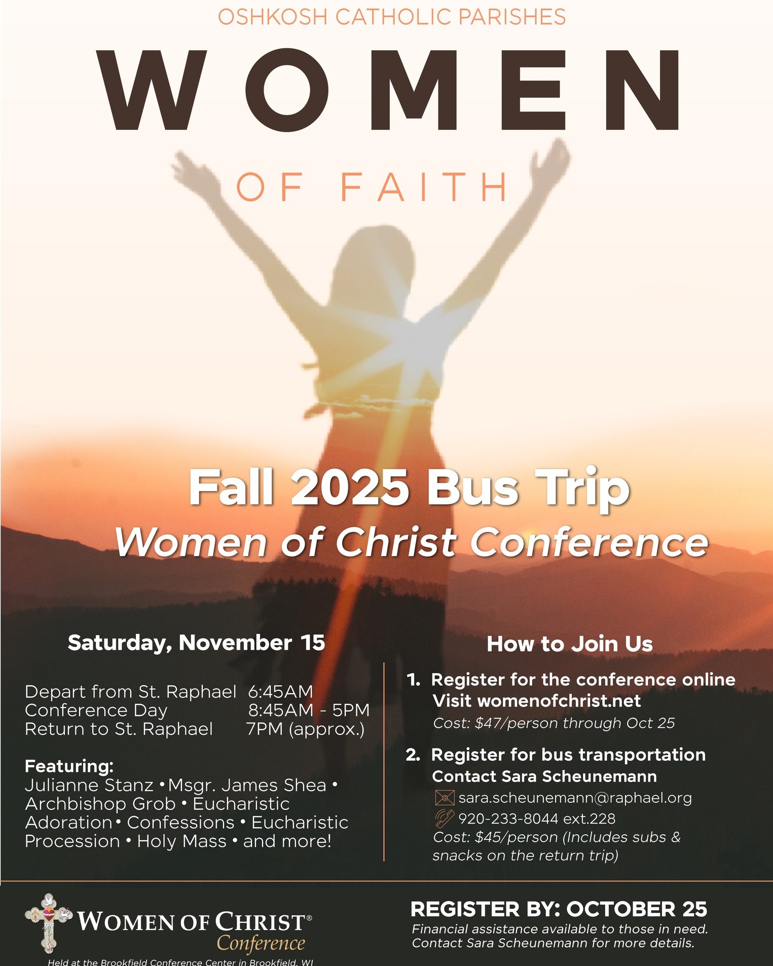 St. - Women of Faith Fall 2025 Bus Trip: Women of Christ Conference ...