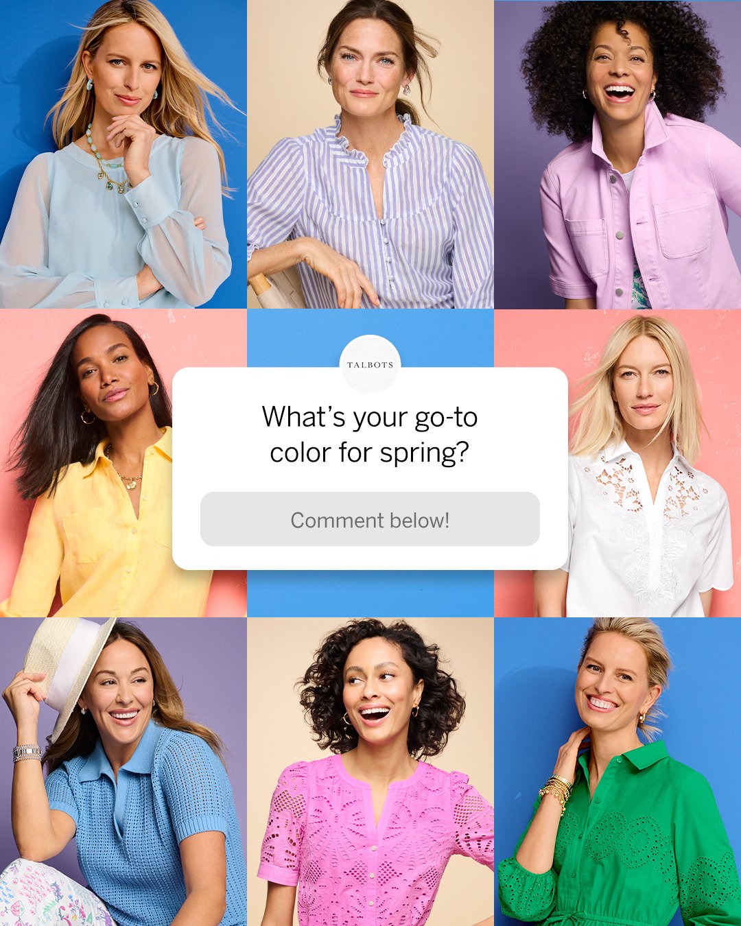 TALBOTS - So many fresh colors to pick from. What’s yours? Shop new ...