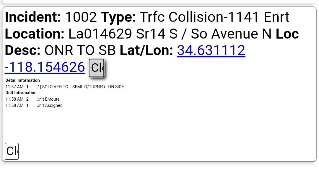 11-79....SB 14 at Avenue N on... - AV Scanner News - Page | Facebook