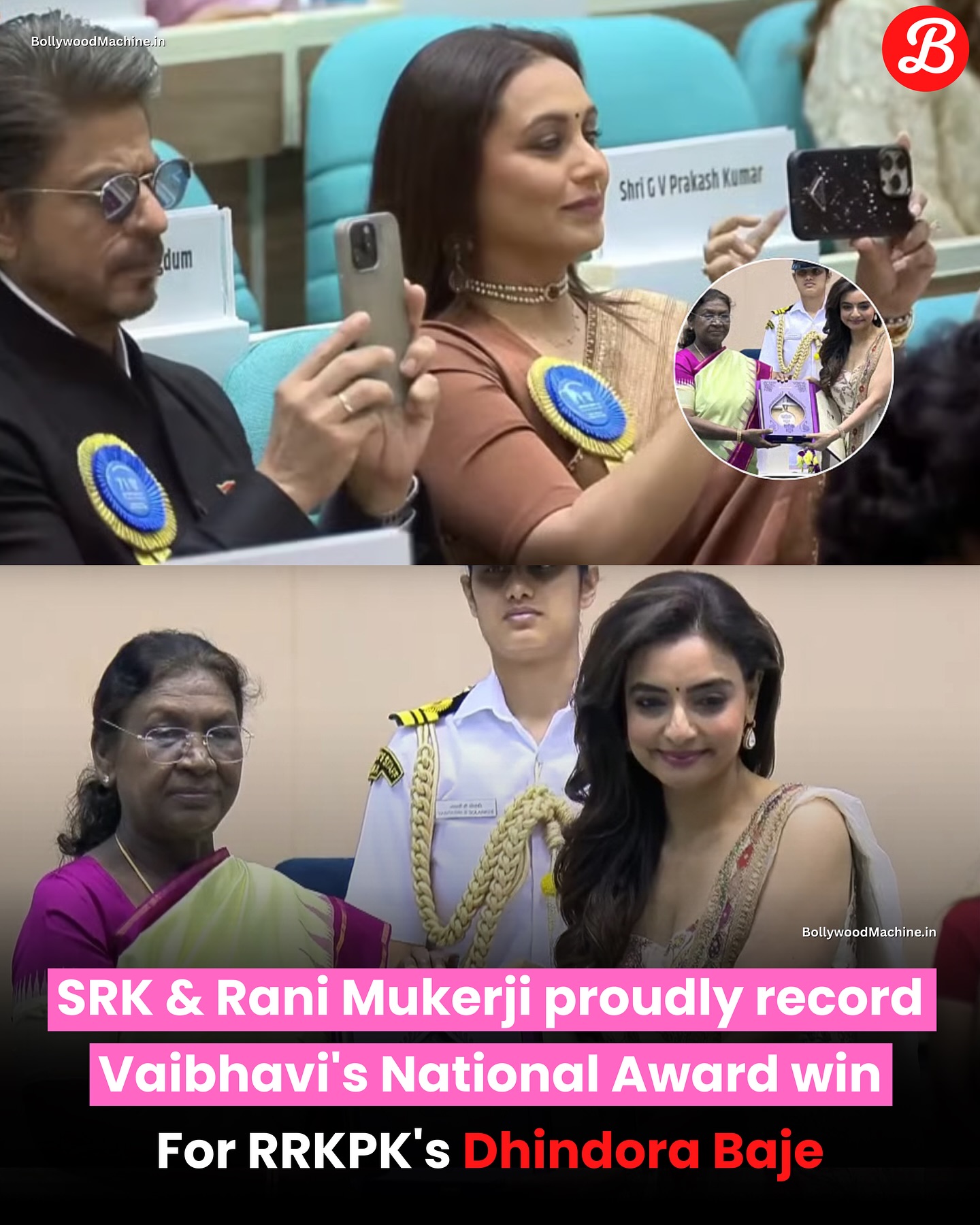 Bollywood - Shah Rukh Khan & Rani Mukerji Capture Proud Moment As ...