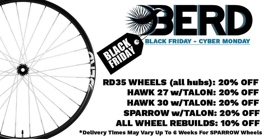 Berd Spokes - 🚨 Black Friday Deals Are Here! 🚨 Take your... | Facebook