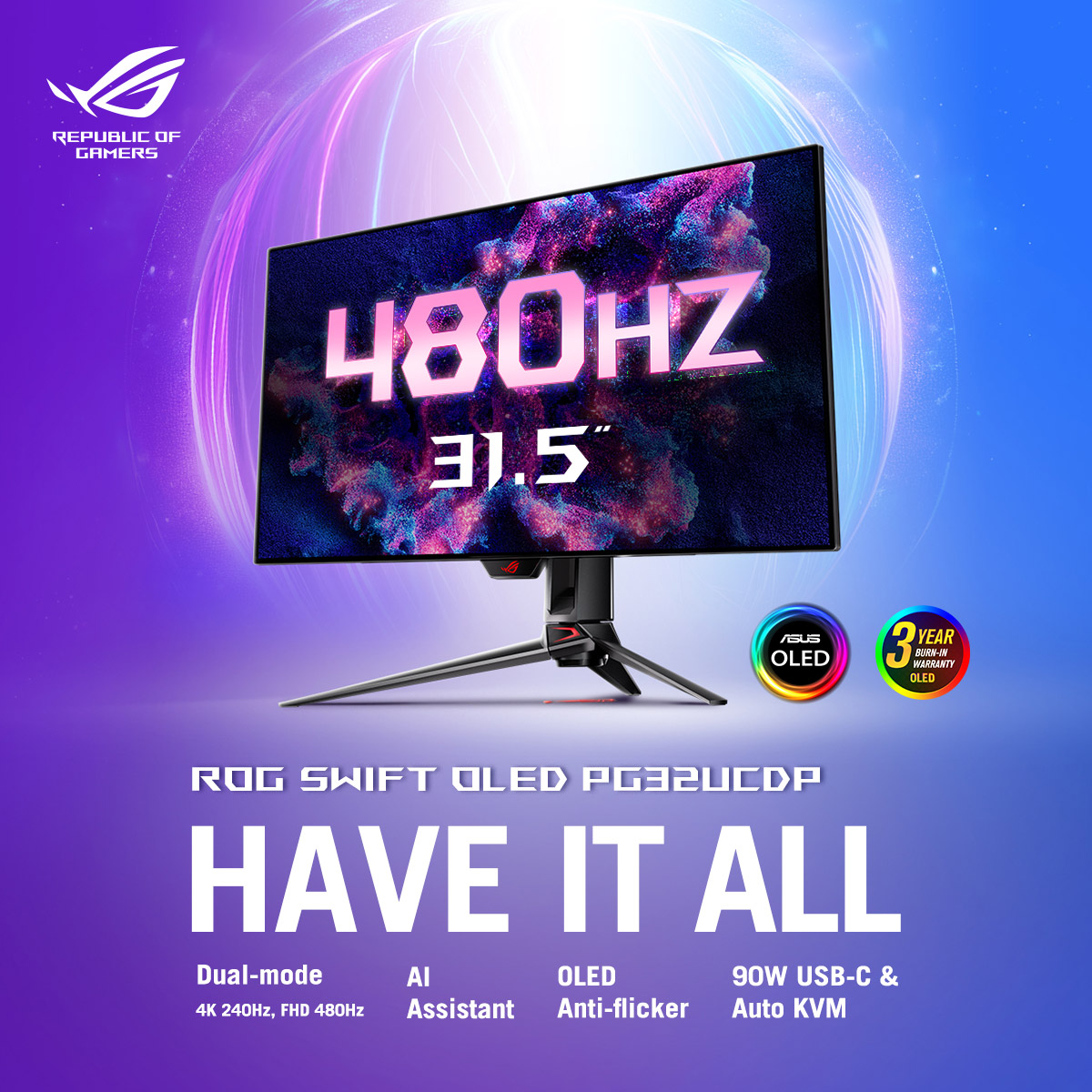Immerse in next-level visuals... - ASUS Republic of Gamers