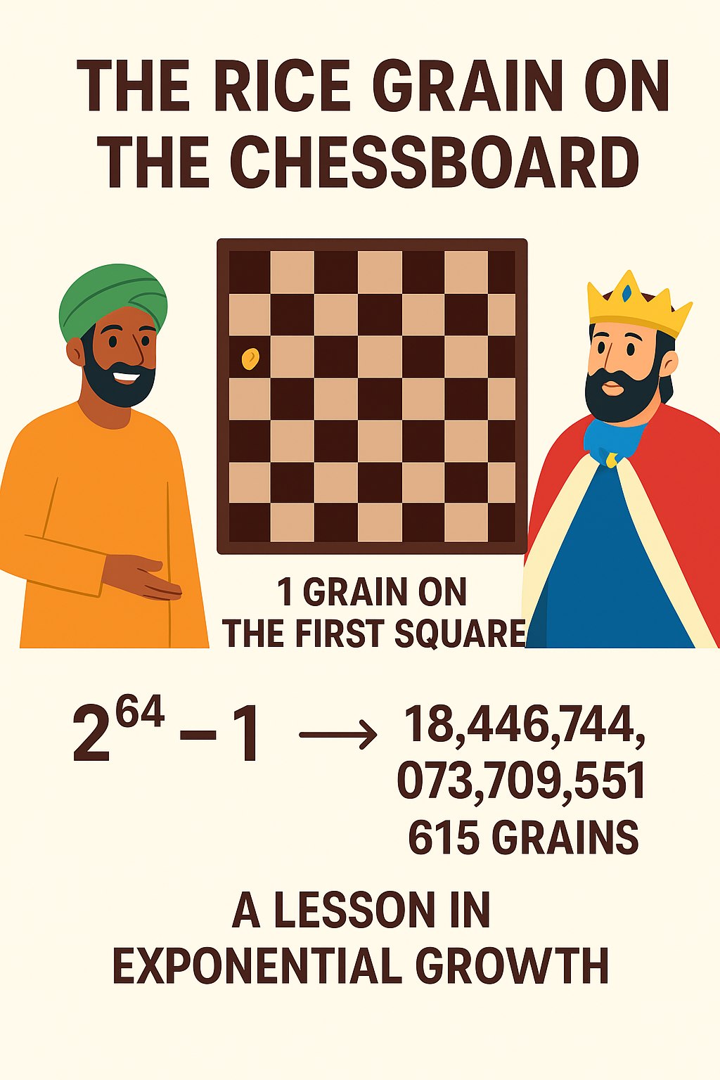 Physical - The power of exponential growth: A grain on chessboard story