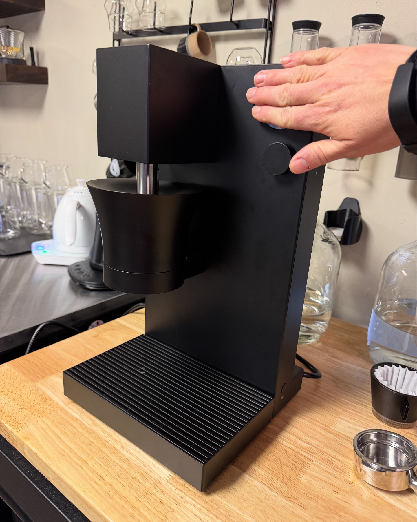 The Meticulous Espresso machine just landed at our roastery, and 