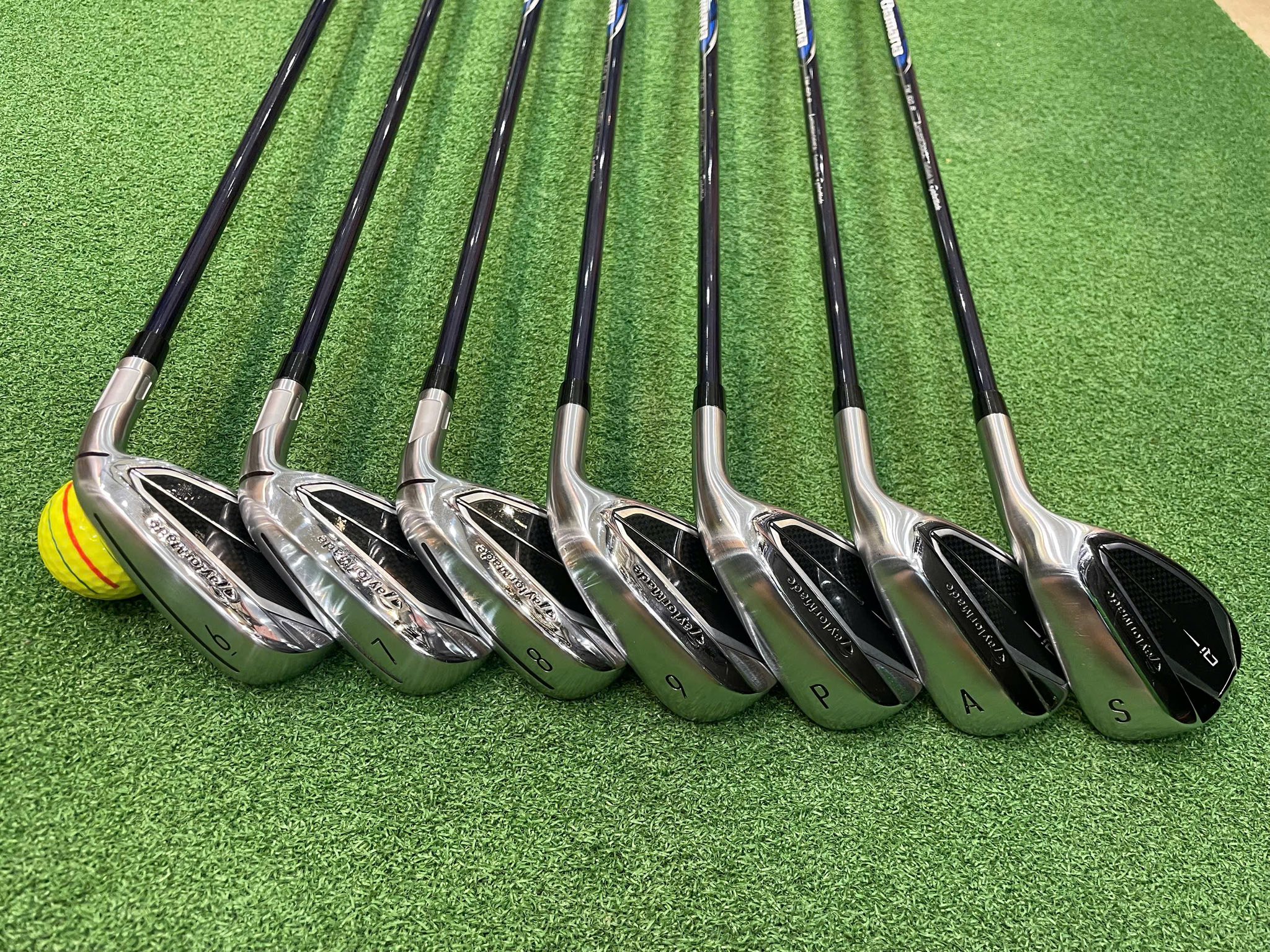 Bộ sắt Taylormade Qi10 mới 90% 7 gậy 6.7.8.9.P.A.S Cán graphite R 