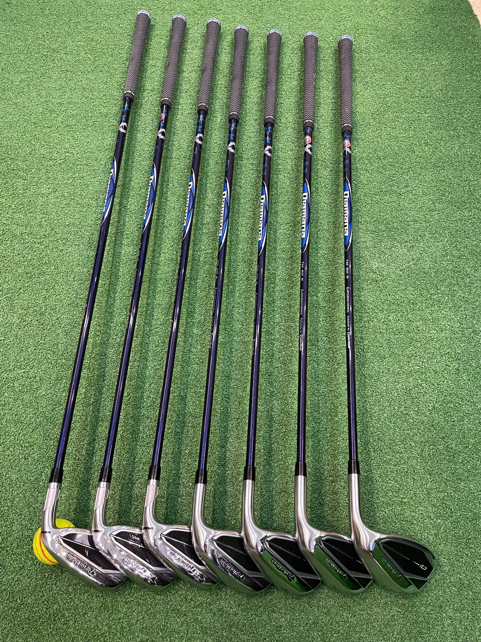 Bộ sắt Taylormade Qi10 mới 90% 7 gậy 6.7.8.9.P.A.S Cán graphite R 