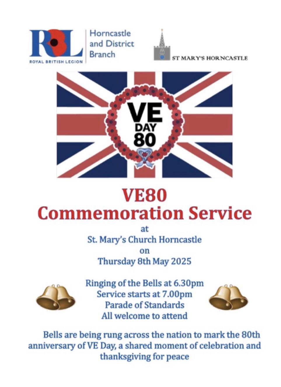 🔔 Ringing Out... - Horncastle & District Royal British Legion | Facebook