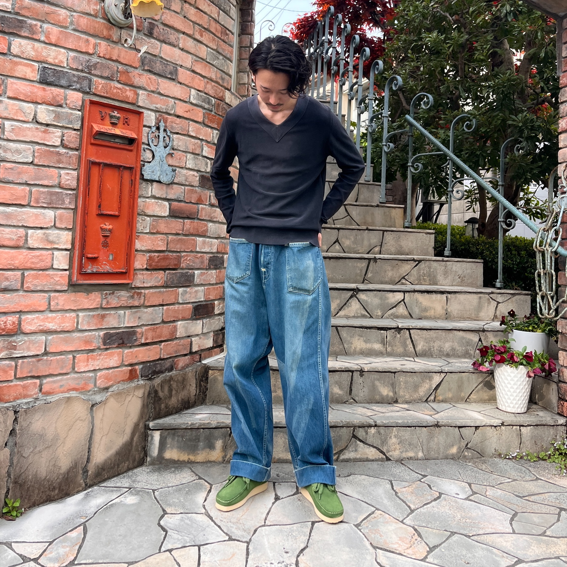 Wallabee 2604 / メンズワラビー2604 （グリーンスエード） CLARKS