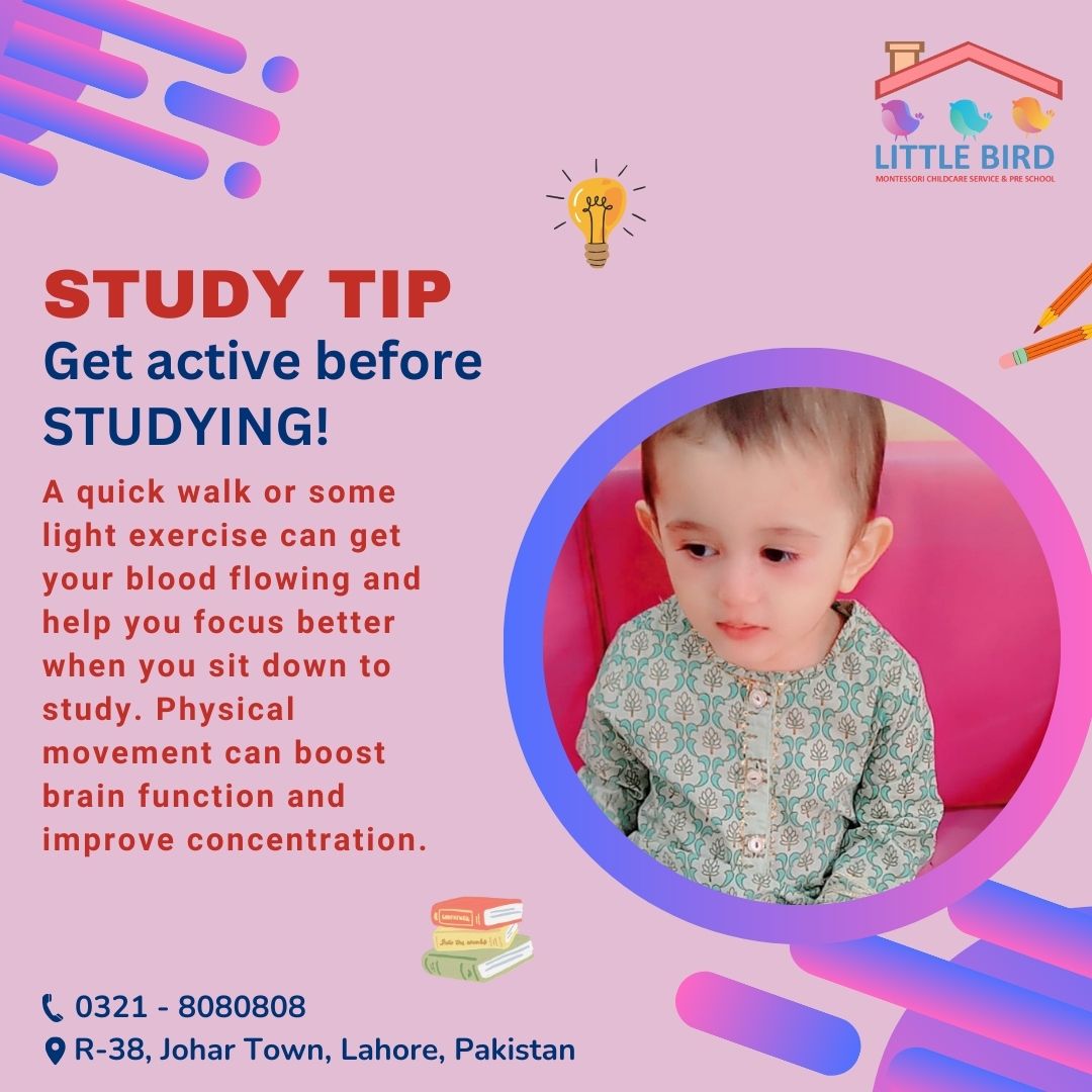 Little - STUDY TIP 📖 GET ACTIVE BEFORE STUDYING! 🏃 Physical activity ...