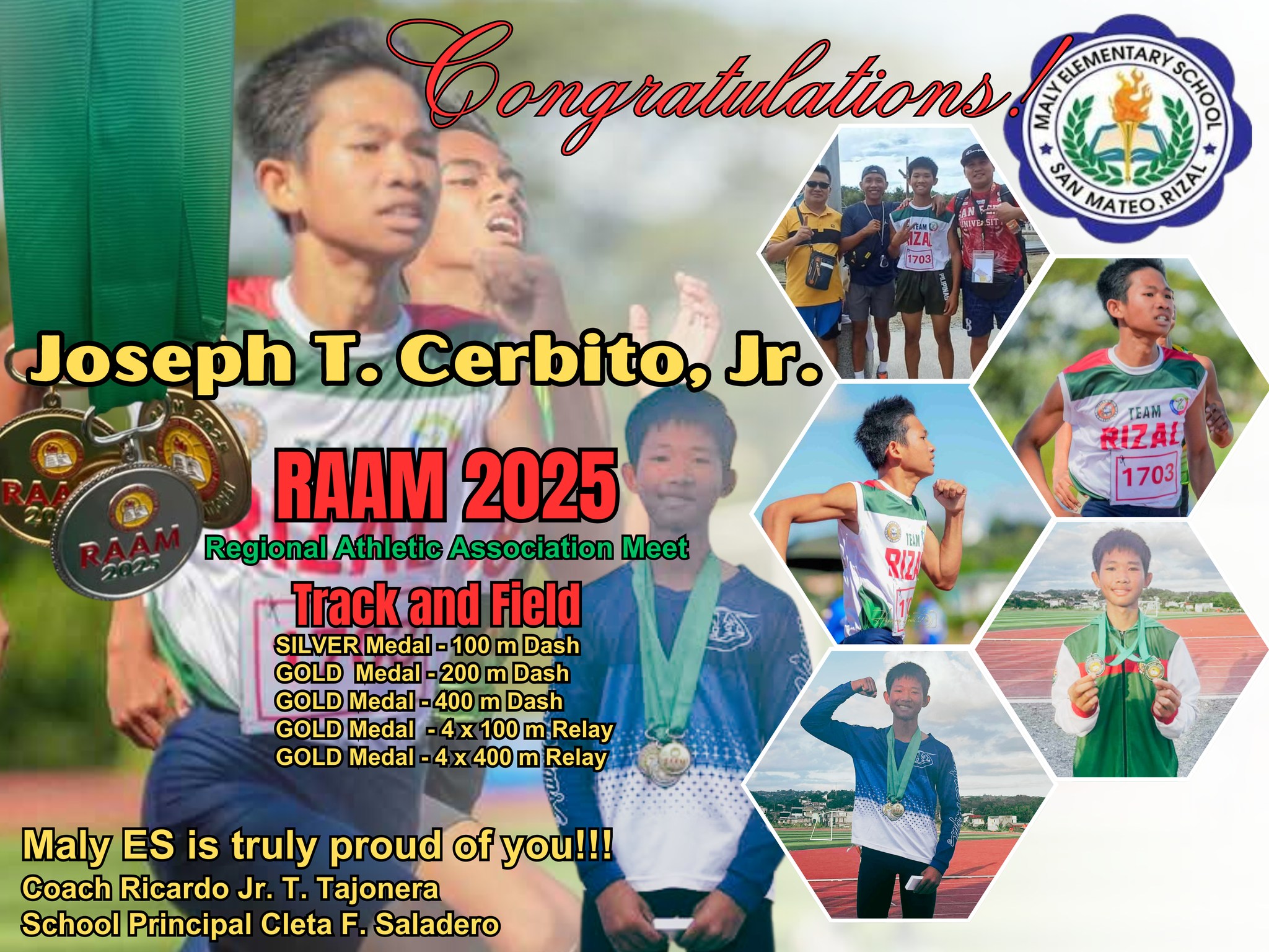 DepEd - Congratulations to our athlete, JOSEPH JR. T. CERBITO, and to ...