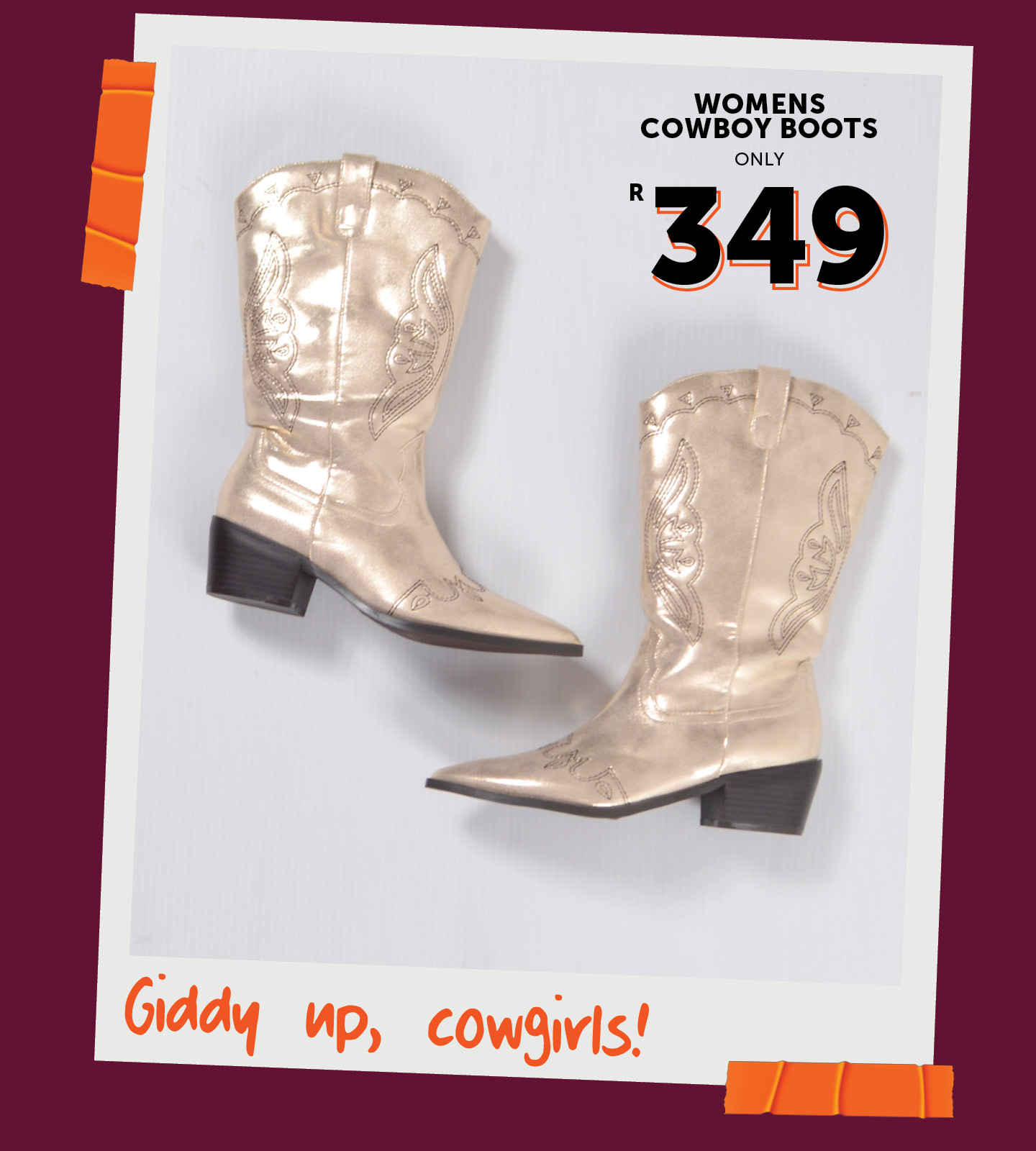 RFO - Giddy up, fashionistas! 🤠 These womens cowboy boots weren’t made ...