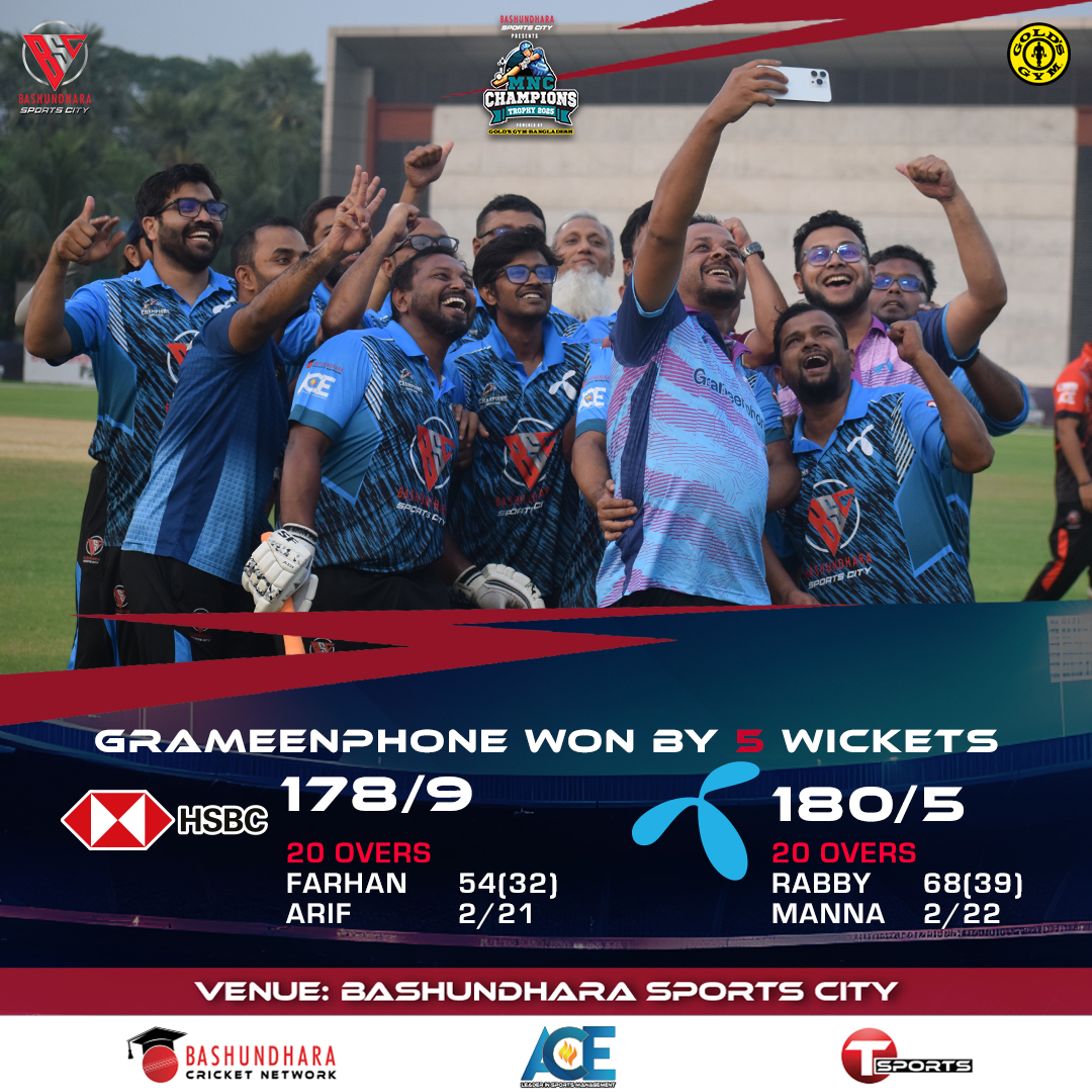 Bashundhara - Grameenphone Edge Past HSBC in a Last-Ball Thriller ...