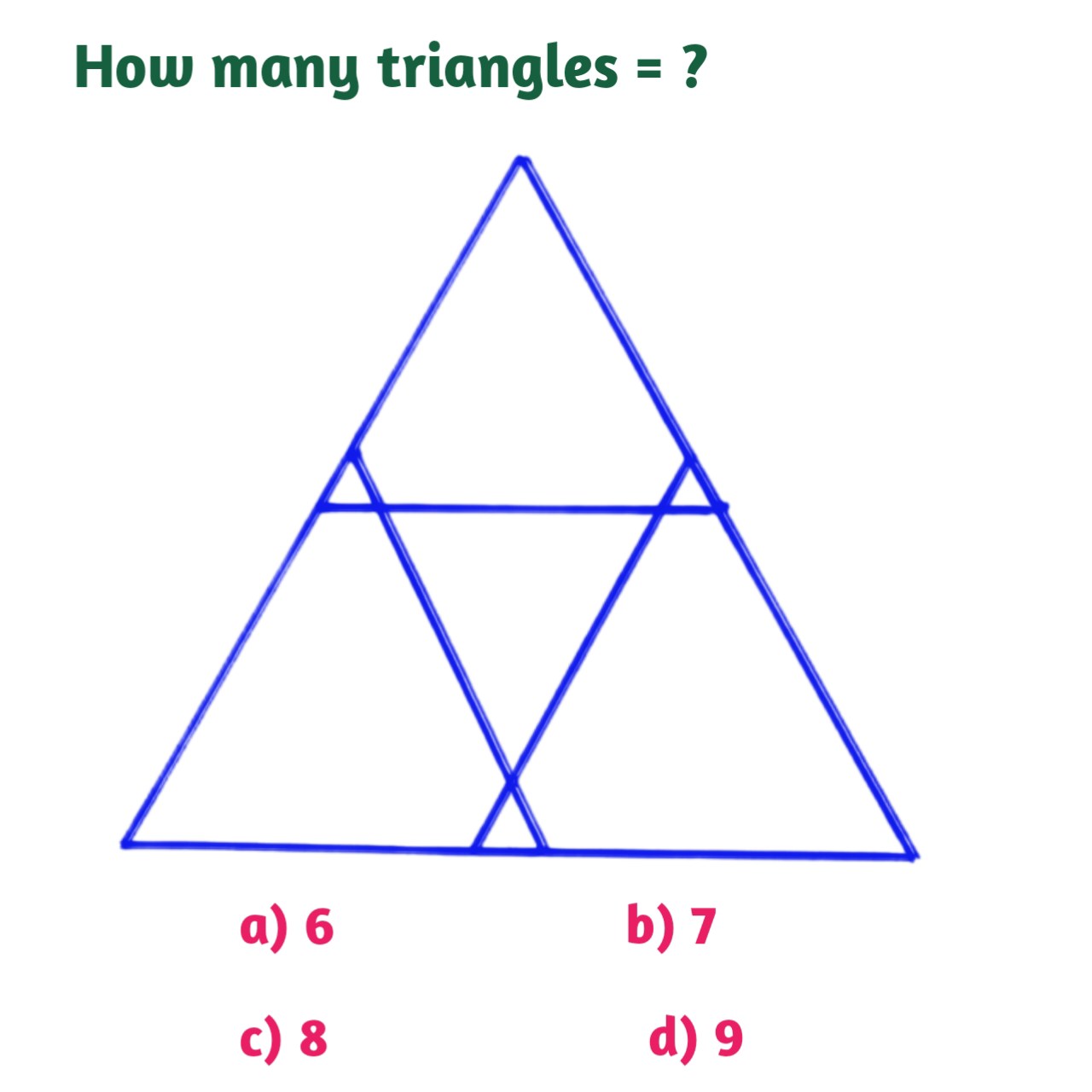 Math - How many triangles can be found in this figure? #triangle # ...