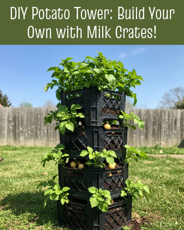 Destinyy - This DIY potato tower is a space-efficient and creative way ...