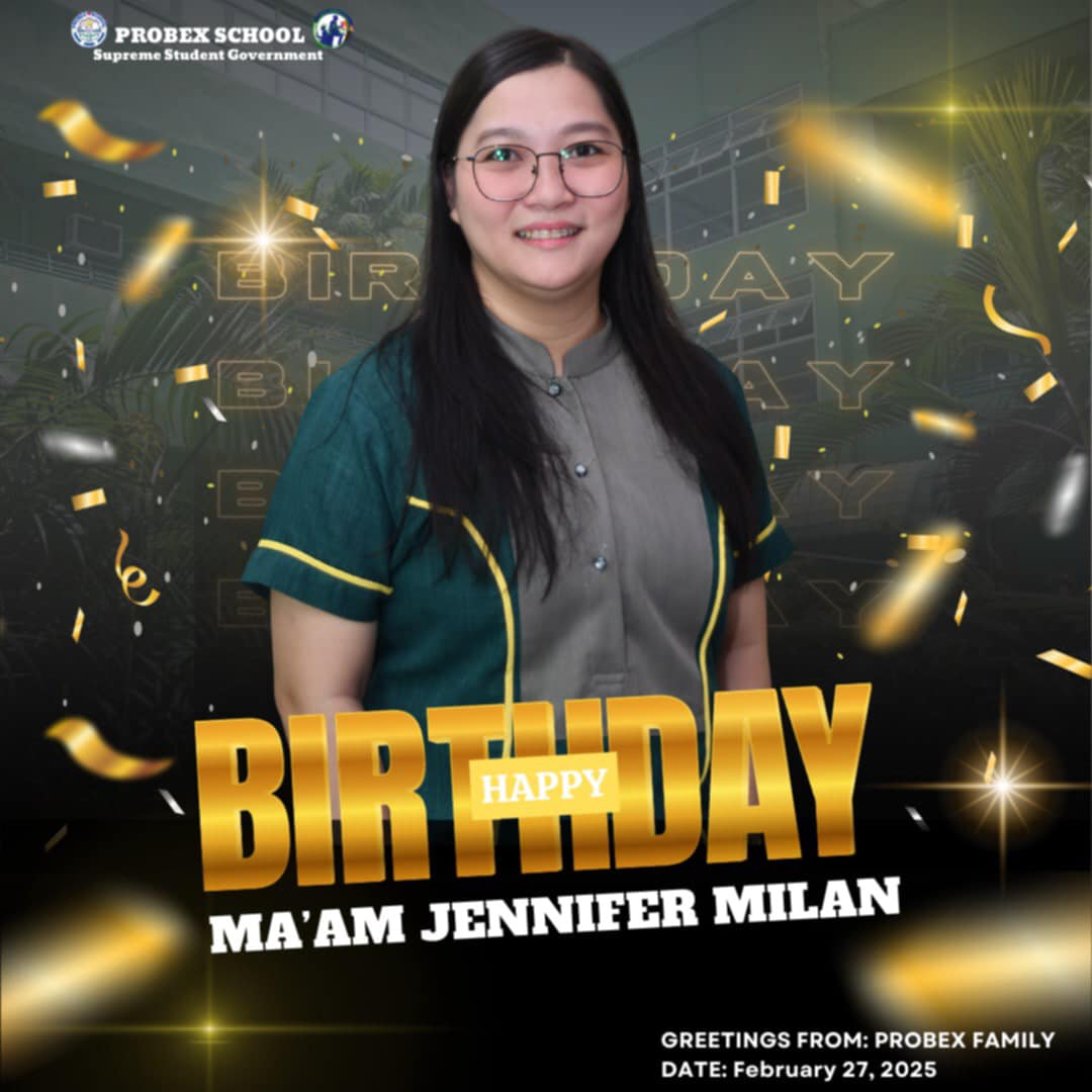 Probex - HAPPY BIRTHDAY, Ma’am Jennifer Milan! 🎊 We wish you all the ...