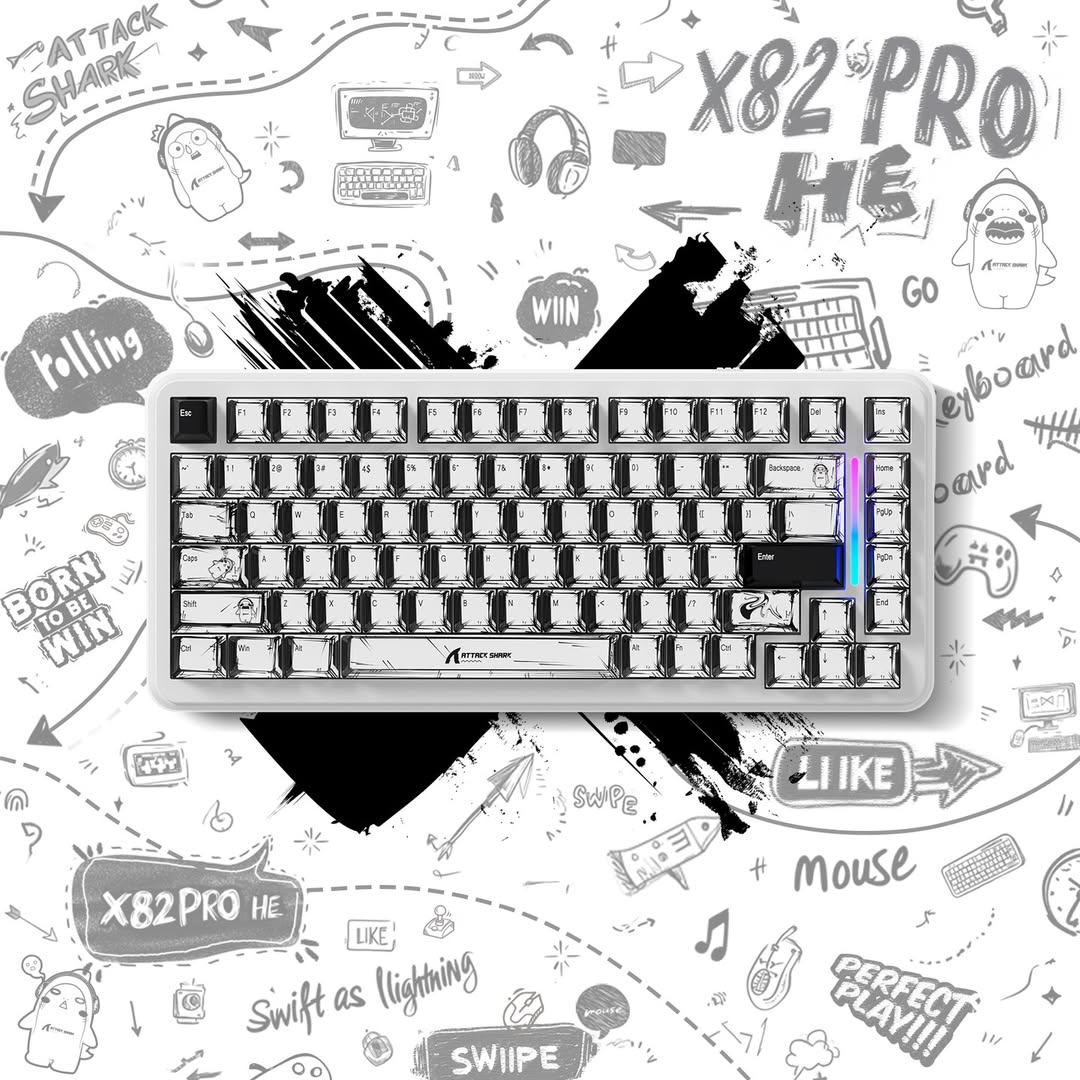 Vibe Gaming - Coming Soon! ATTACK SHARK X82PRO HE Magnetic... | Facebook