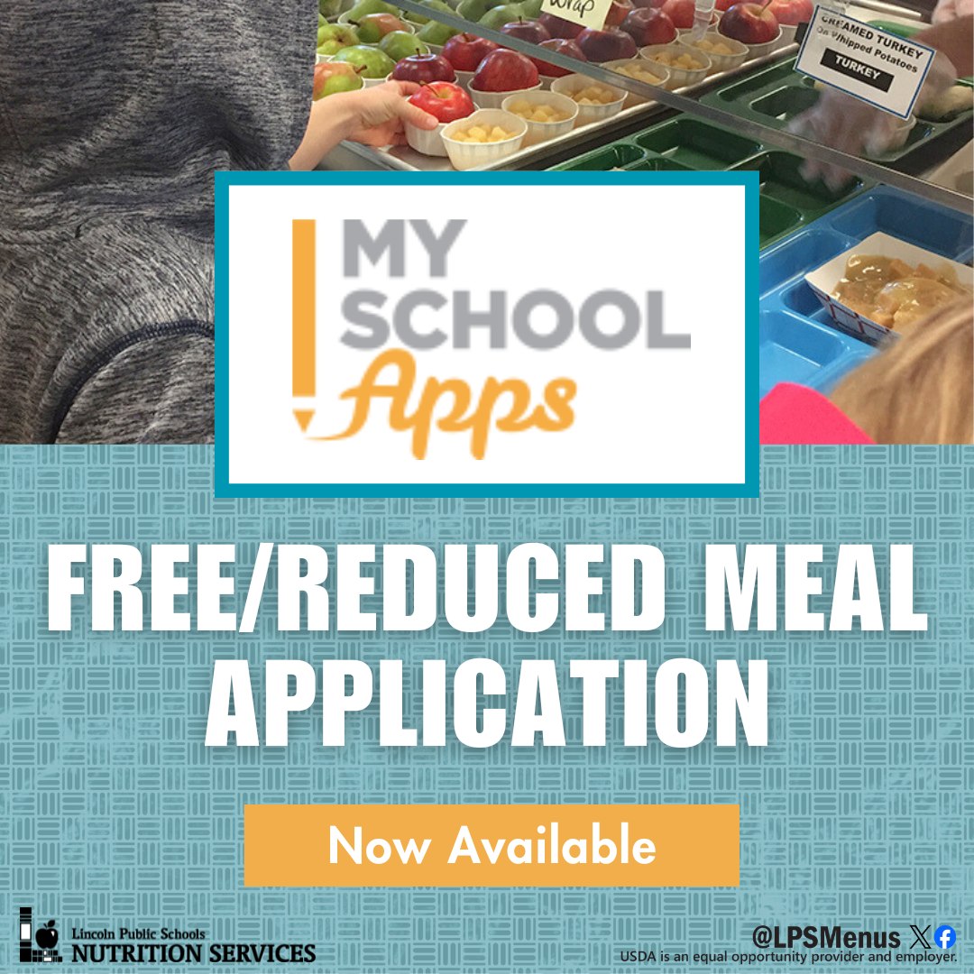 LPS Menus - The 2025-2026 Free/Reduced Meal Application is... | Facebook