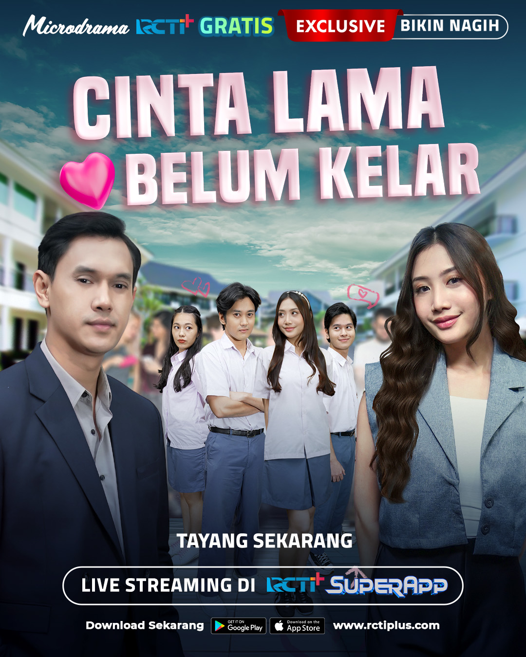 RCTIplus - Yasmin jatuh hati pada Bisma, ketua OSIS yang ganteng ...