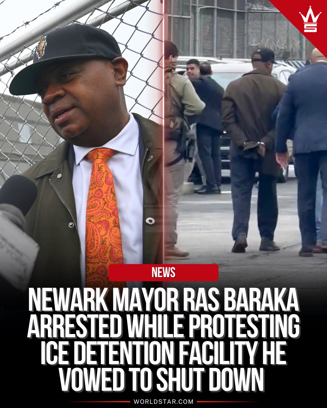 Worldstar - According to reports, Newark Mayor Ras Baraka was arrested ...