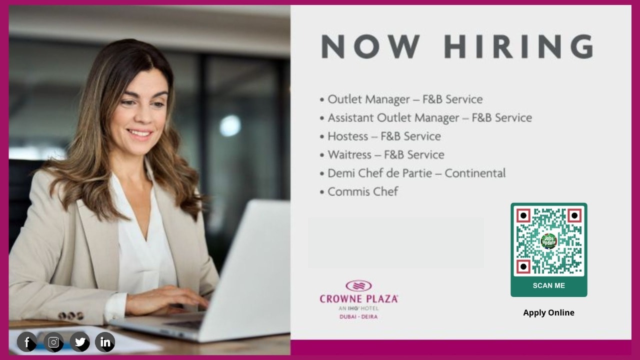 Vacancy - Dubai Hotel Jobs: Opportunities at Crowne Plaza Dubai Deira ...