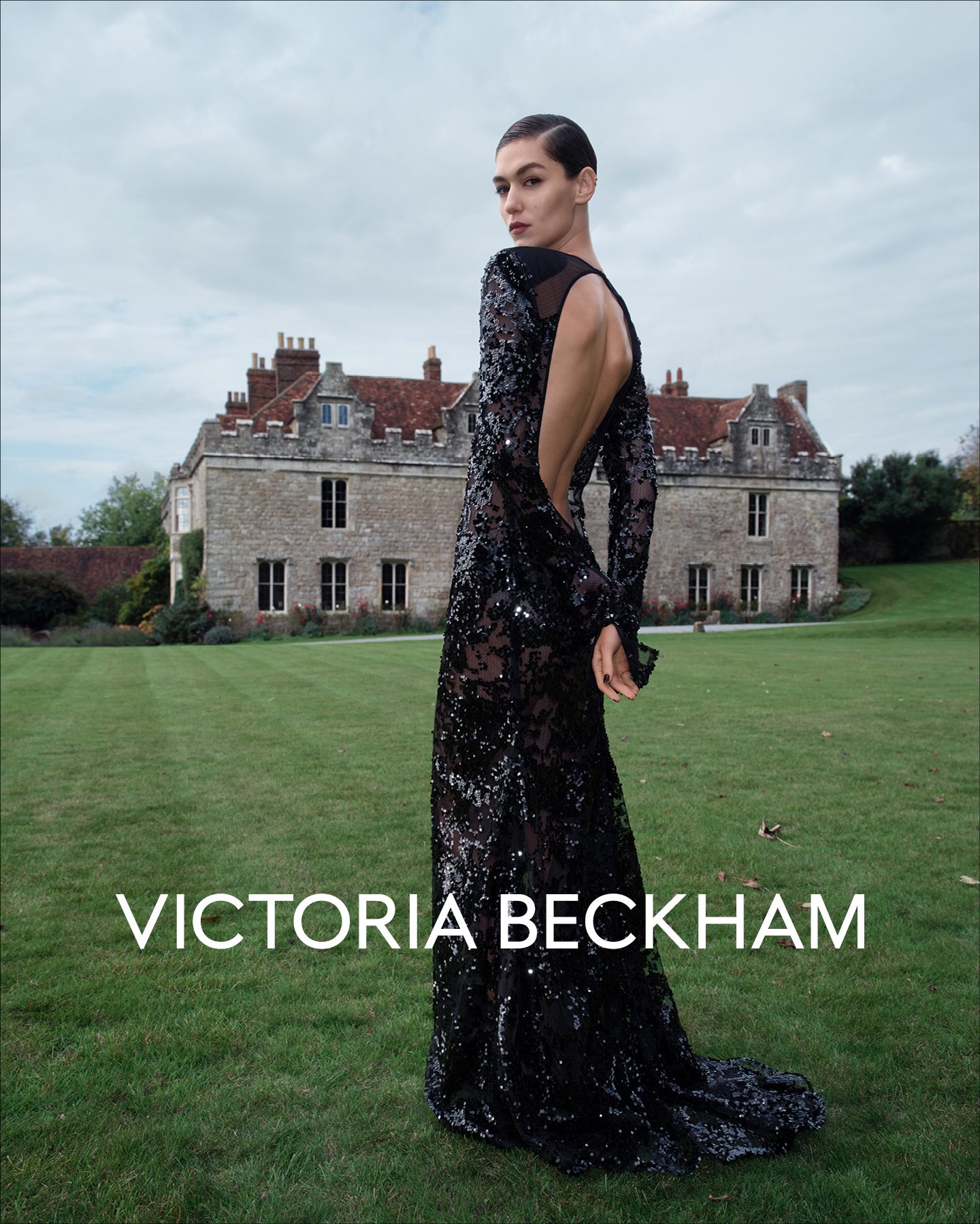 victoria beckham models her elegant dresses for the holiday season Step into high-octane glamour with Partywear Edit – just in time the season. Shop the look >> https:// victoriabeckham.visitlink.me/MyC3_o #VBHostsTheHolidays trending-dress