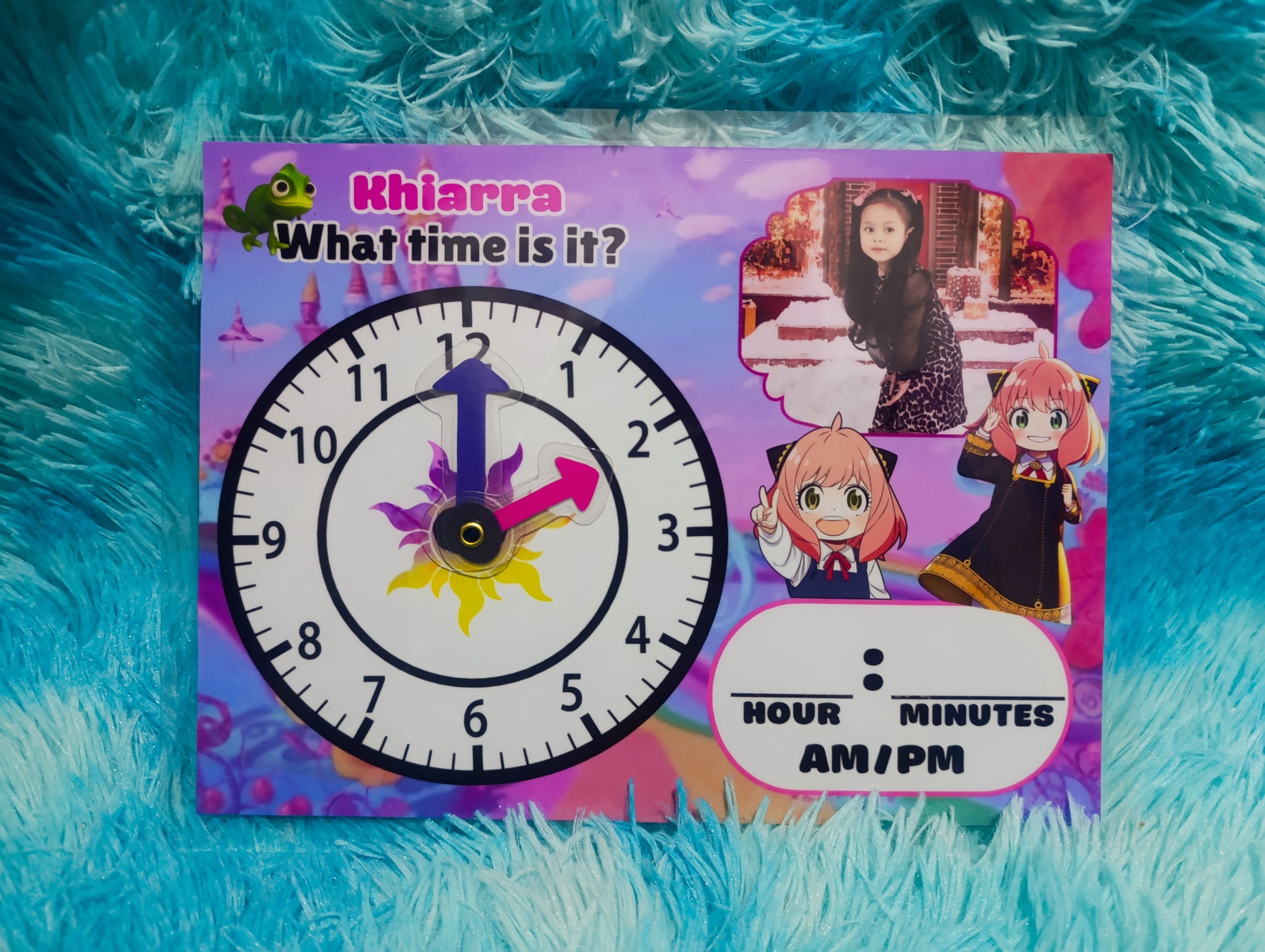 Unicakhia - Customized Laminated Learning Clock for Kids 🕜 Thank you so ...